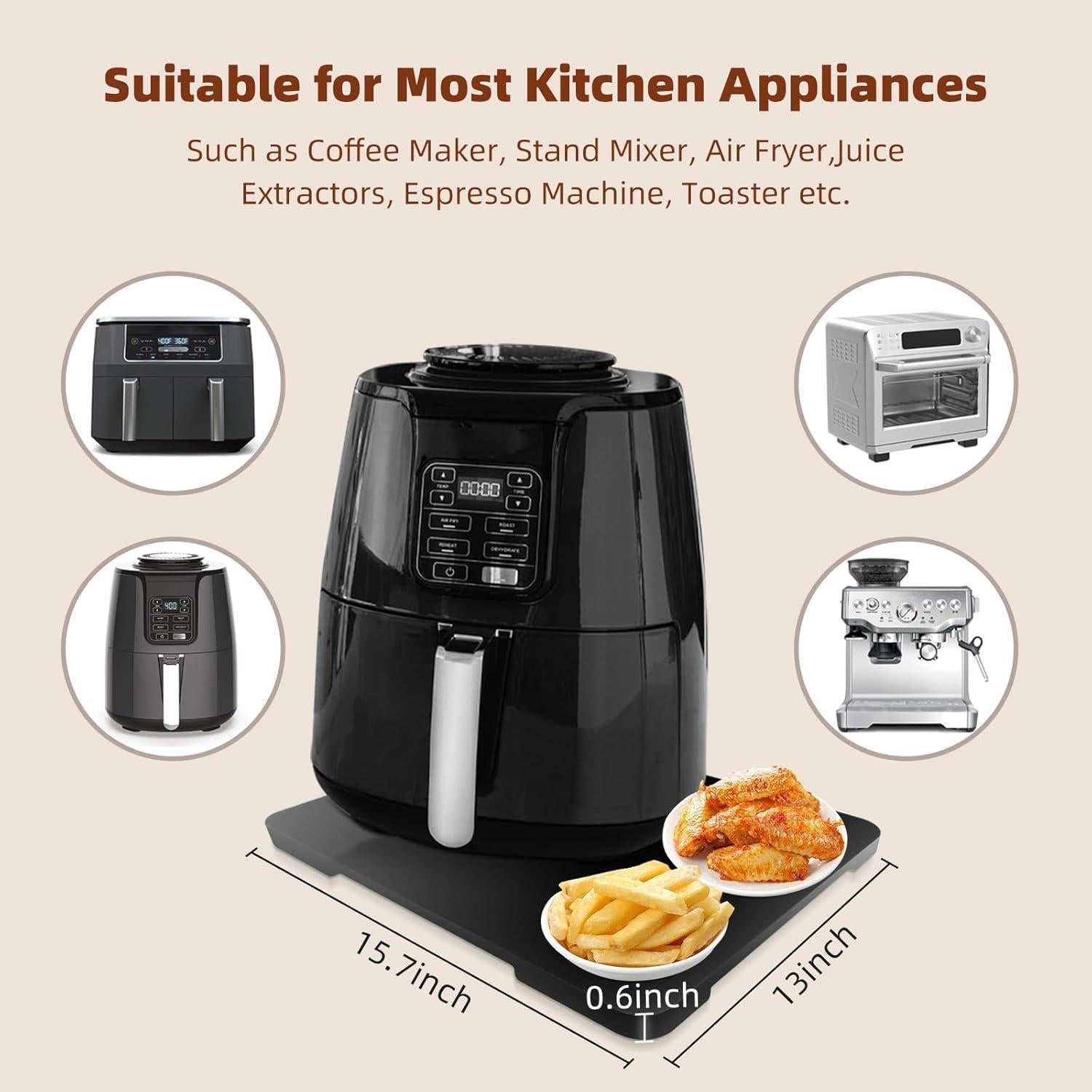 Bandeja deslizante de bambú 360° Giassvio 32,5x40,1cm