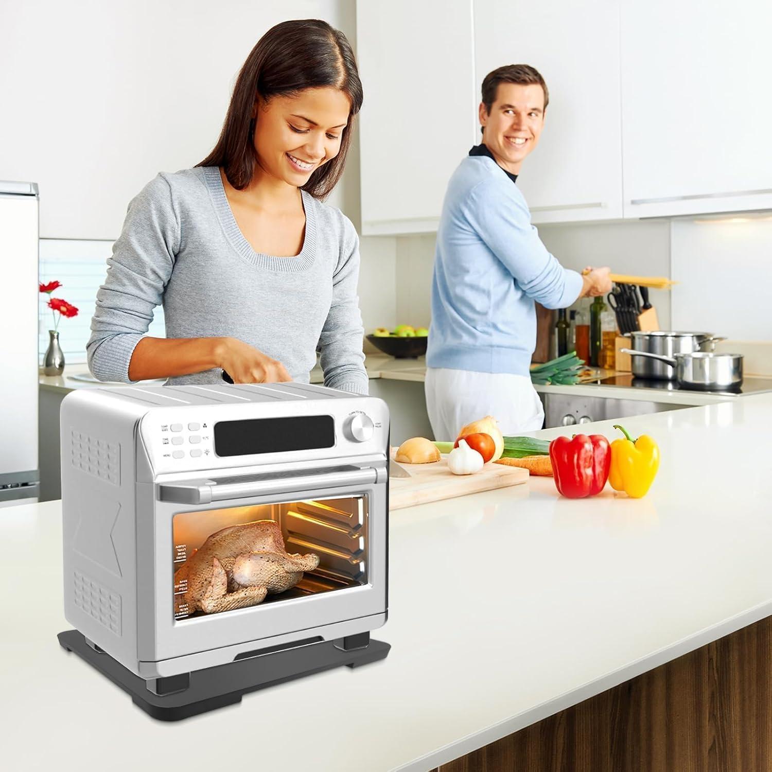 Bandeja deslizante de bambú 360° Giassvio 32,5x40,1cm