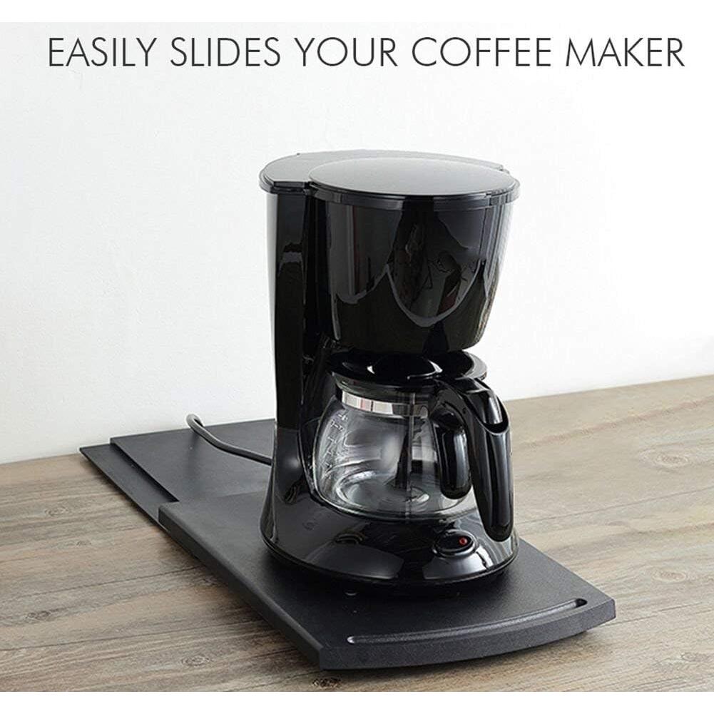 Juego de 2 bandejas deslizantes HOSKO 30,48 cm negro ABS