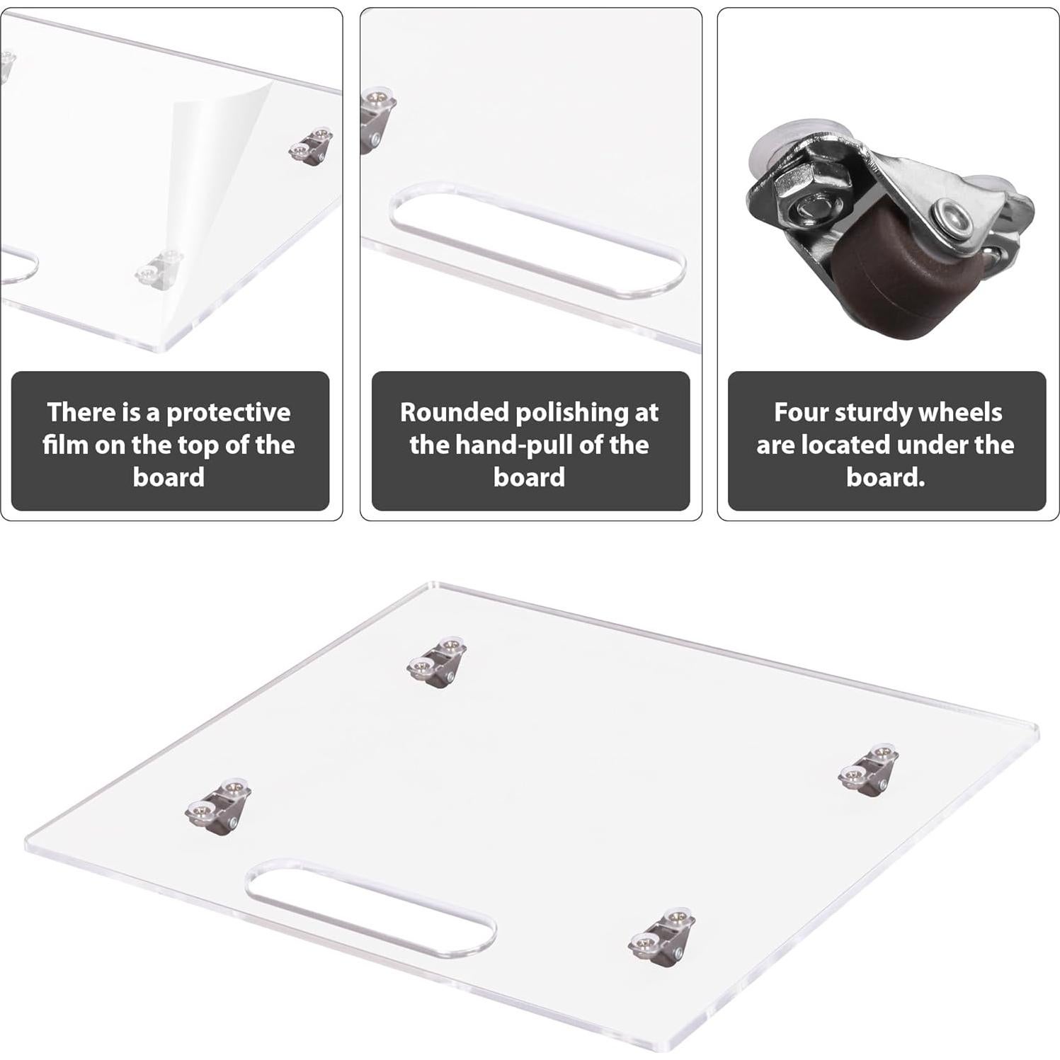 Bandeja deslizante para cafetera Mostshells 30x25 cm incoloro