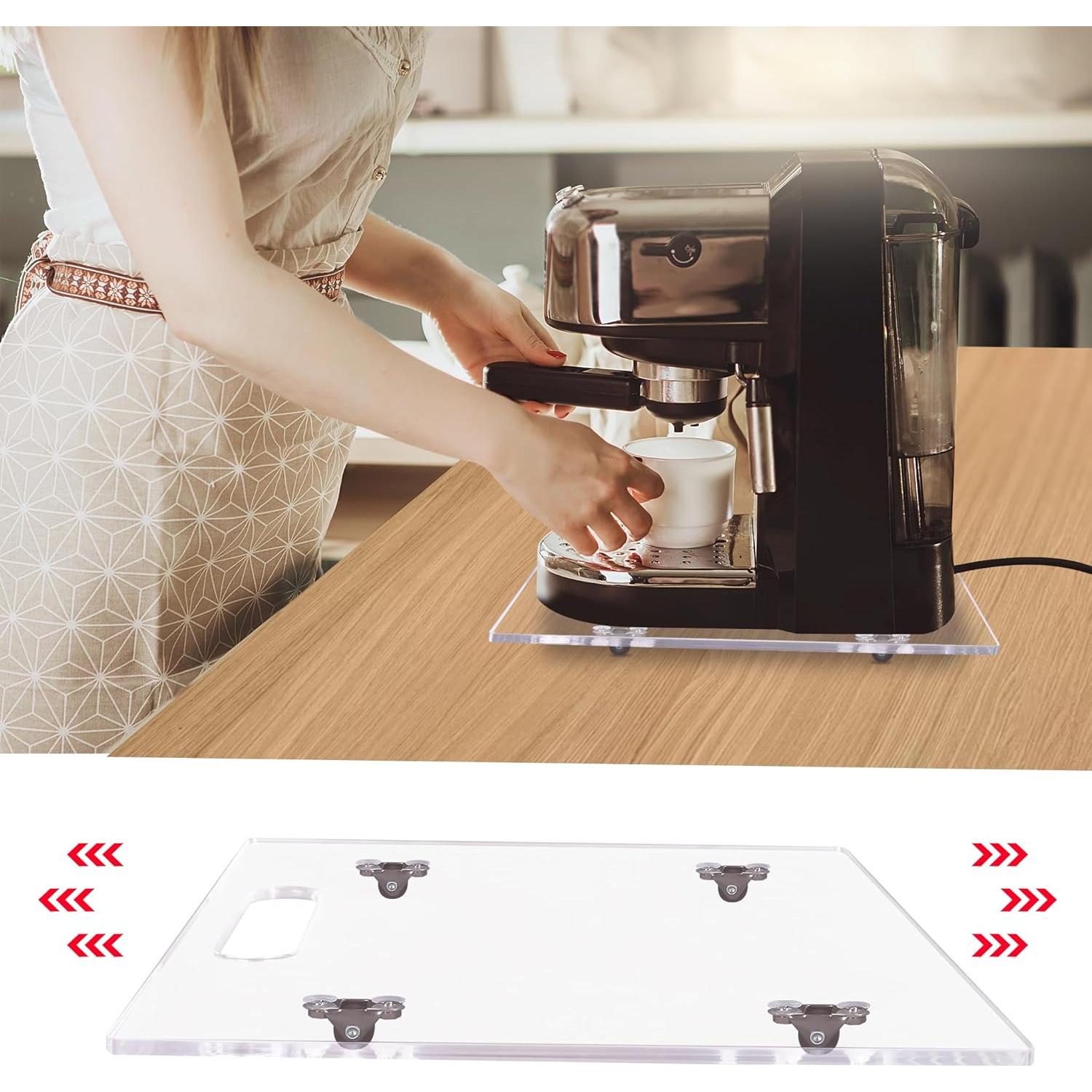 Bandeja deslizante para cafetera Mostshells 30x25 cm incoloro