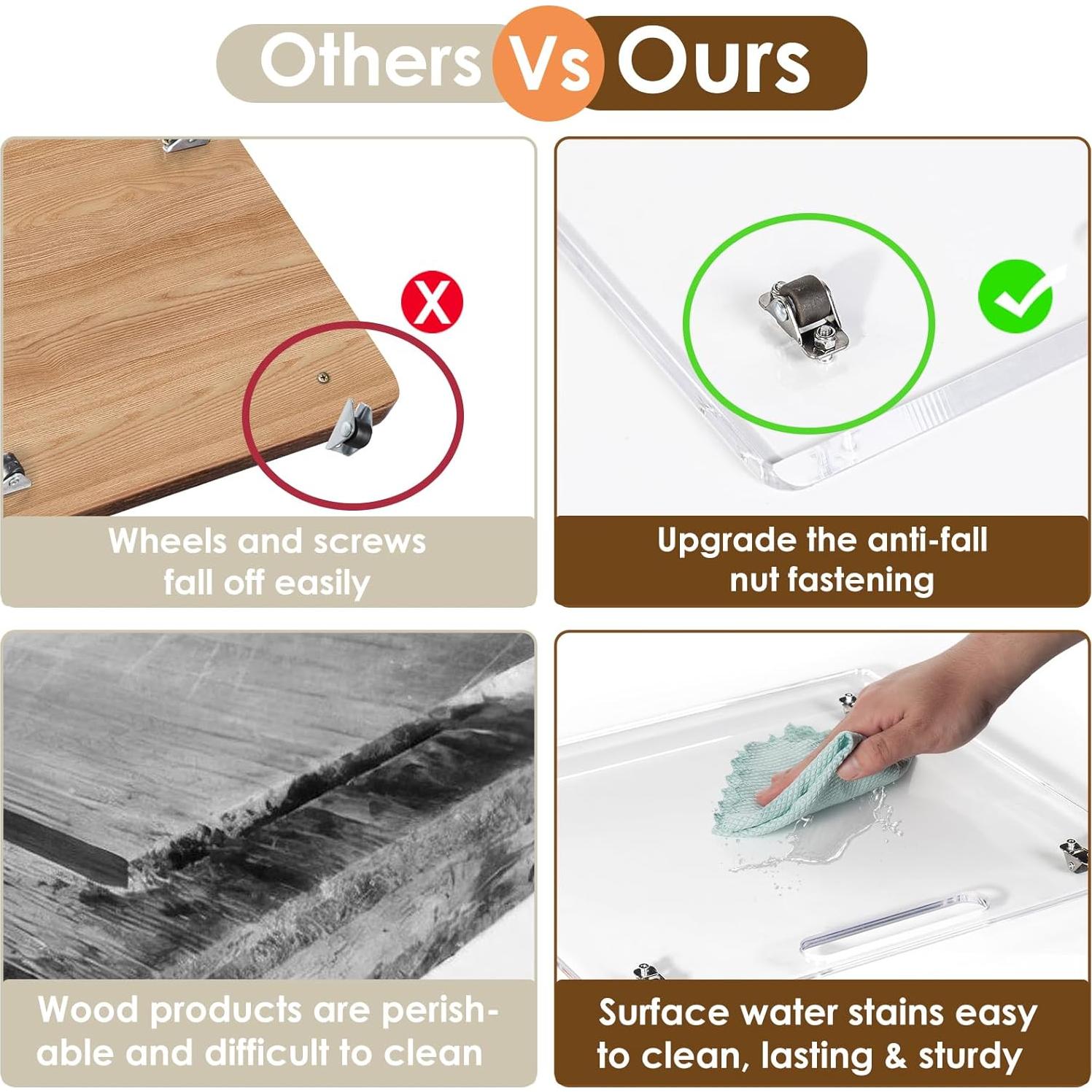 Deslizadores de cocina BEZONO para electrodomésticos 14x13 cm