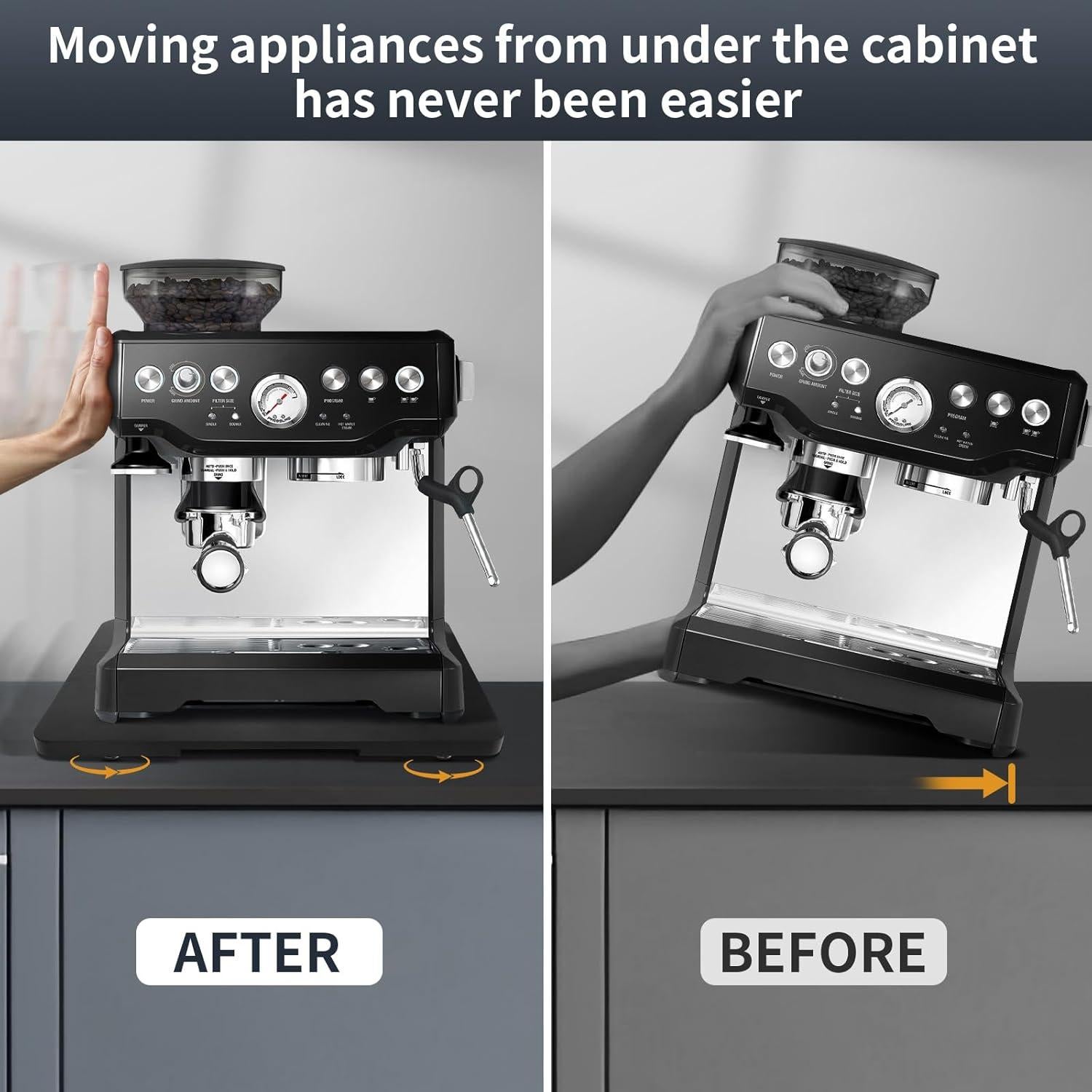 Bandeja deslizante de bambú Hervimo 360° para electrodomésticos