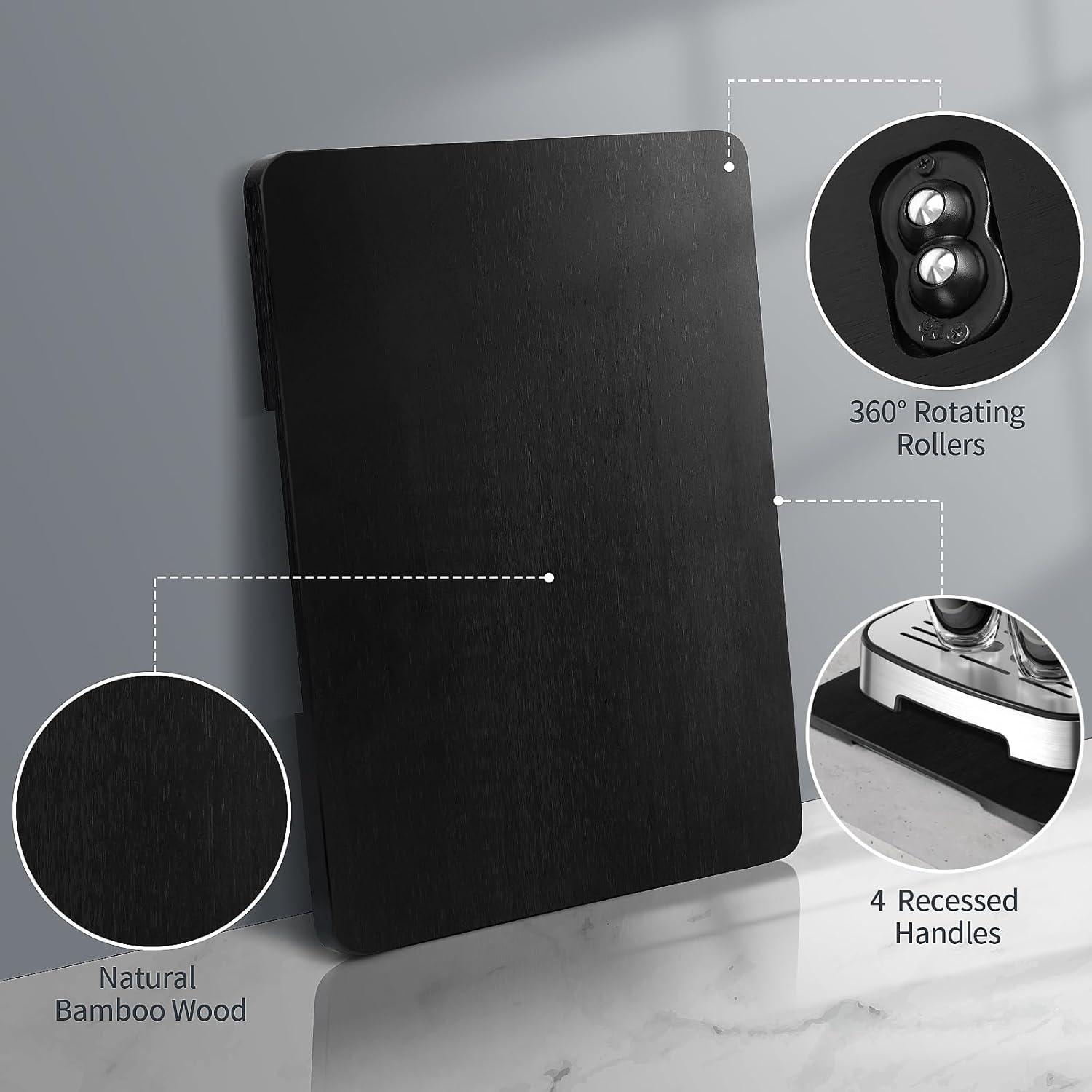 Bandeja deslizante de bambú Hervimo 360° para electrodomésticos