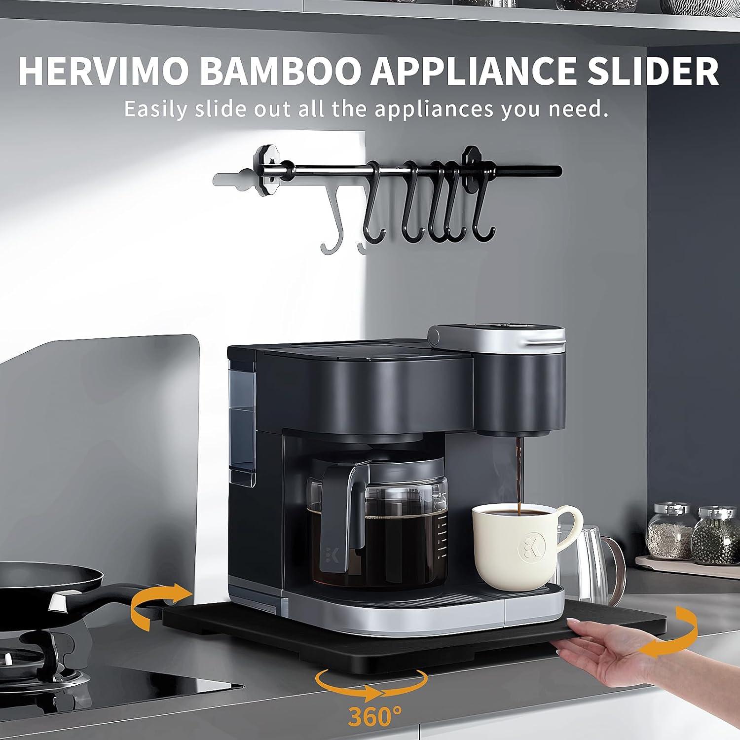 Bandeja deslizante de bambú Hervimo 360° para electrodomésticos