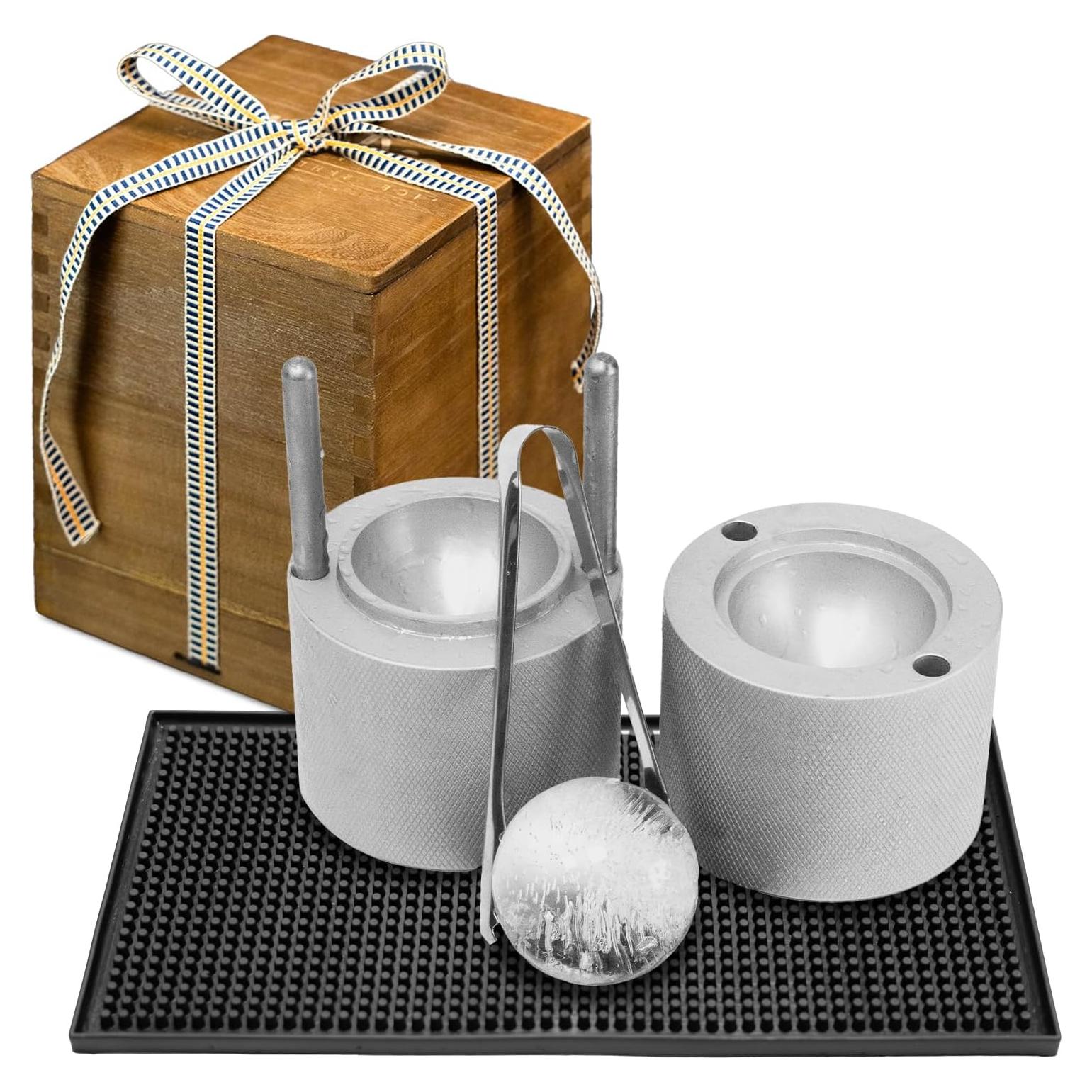 Fabricador de Bolas de Hielo ciAmore 6.1 cm Aluminio Plateado