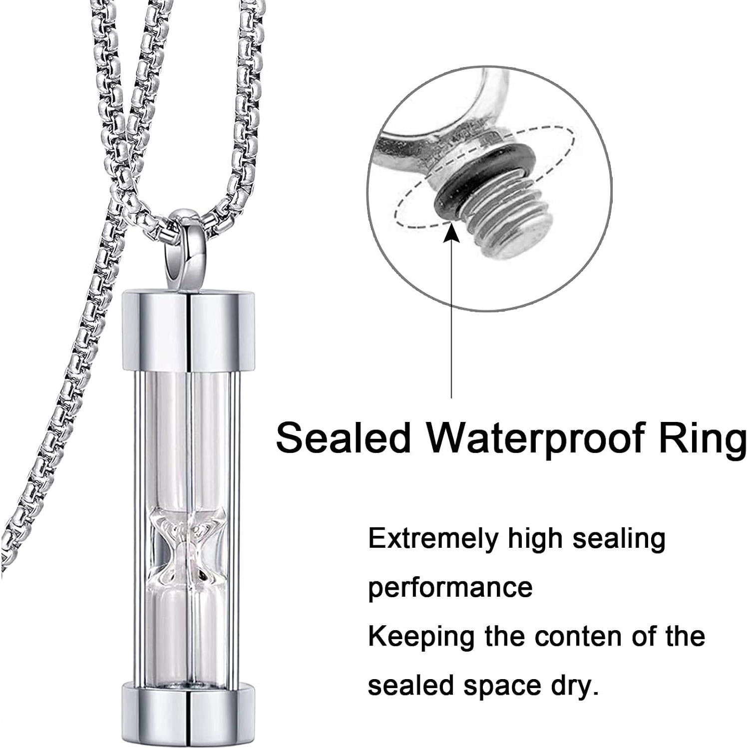 Collar de Urna de Cenizas YOUFENG Reloj de Arena 55 cm