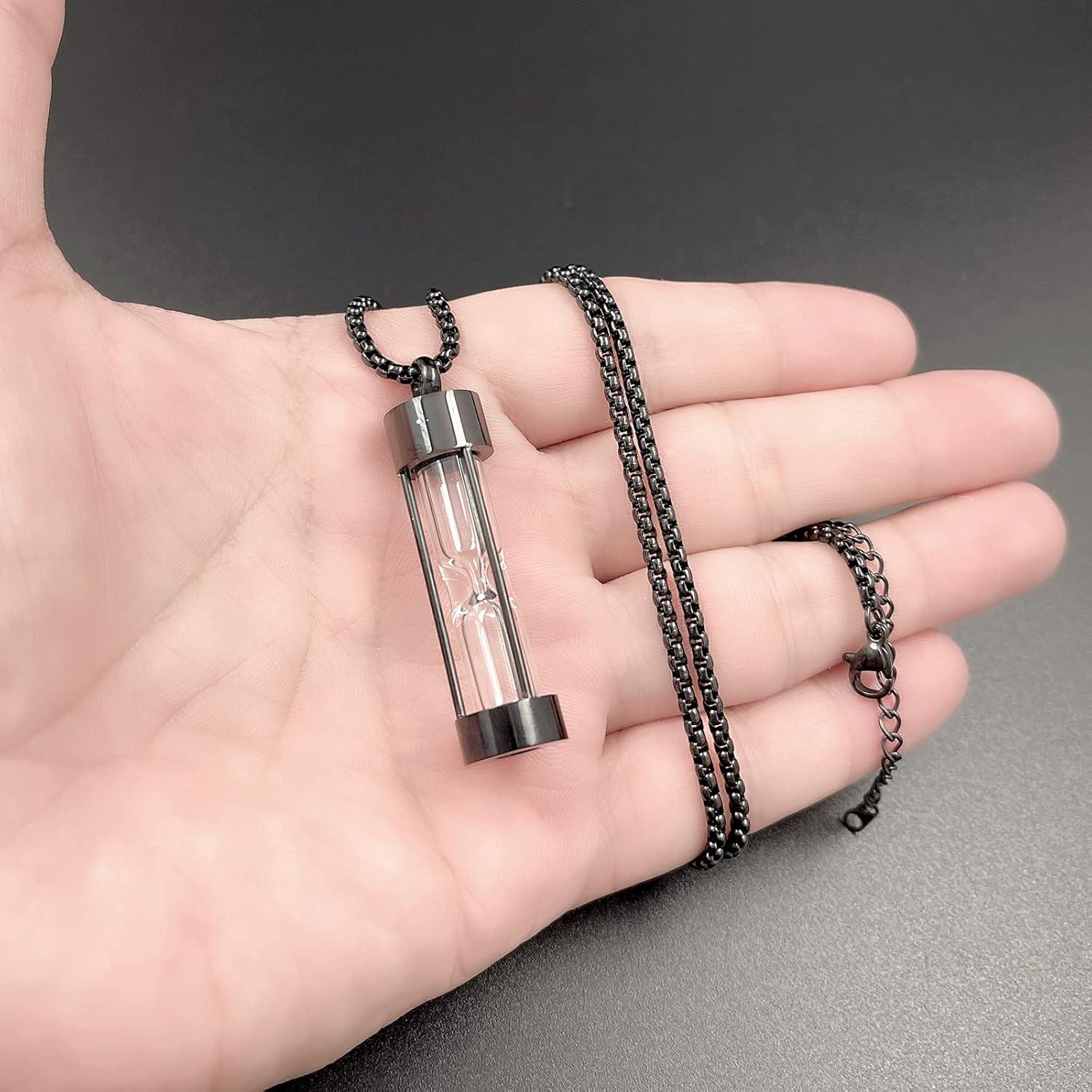 Collar de Urna de Cenizas YOUFENG Reloj de Arena 55 cm