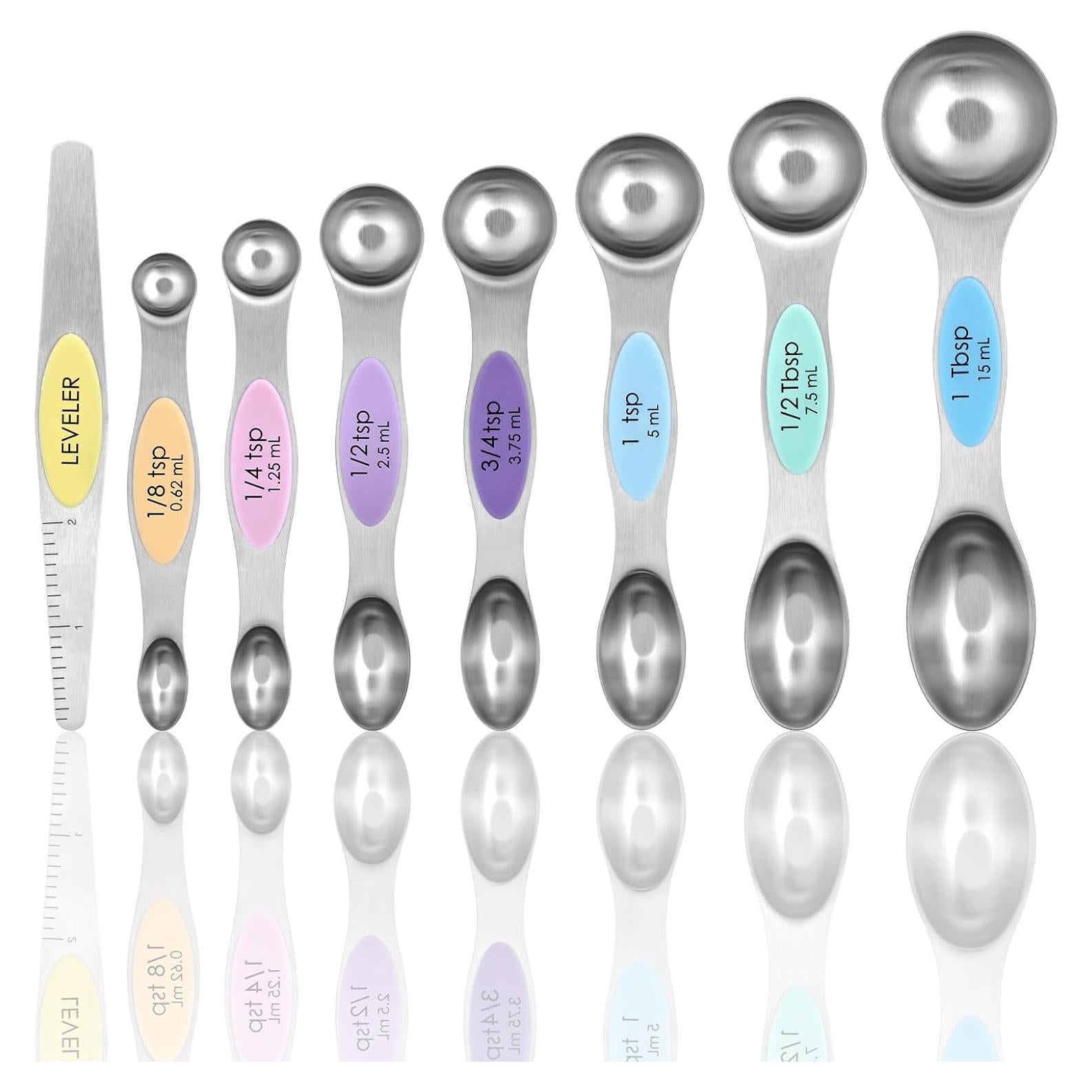 Juego de Cucharas Medidoras Magnéticas Rongyman 8 Piezas