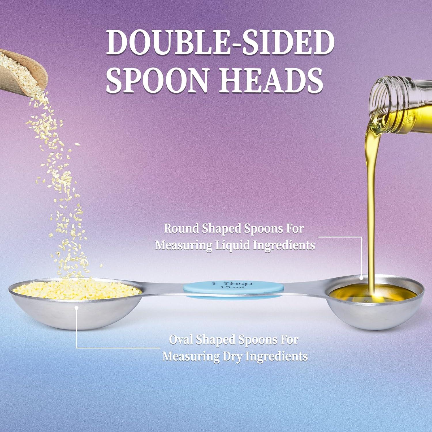 Juego de Cucharas Medidoras Magnéticas Rongyman 8 Piezas