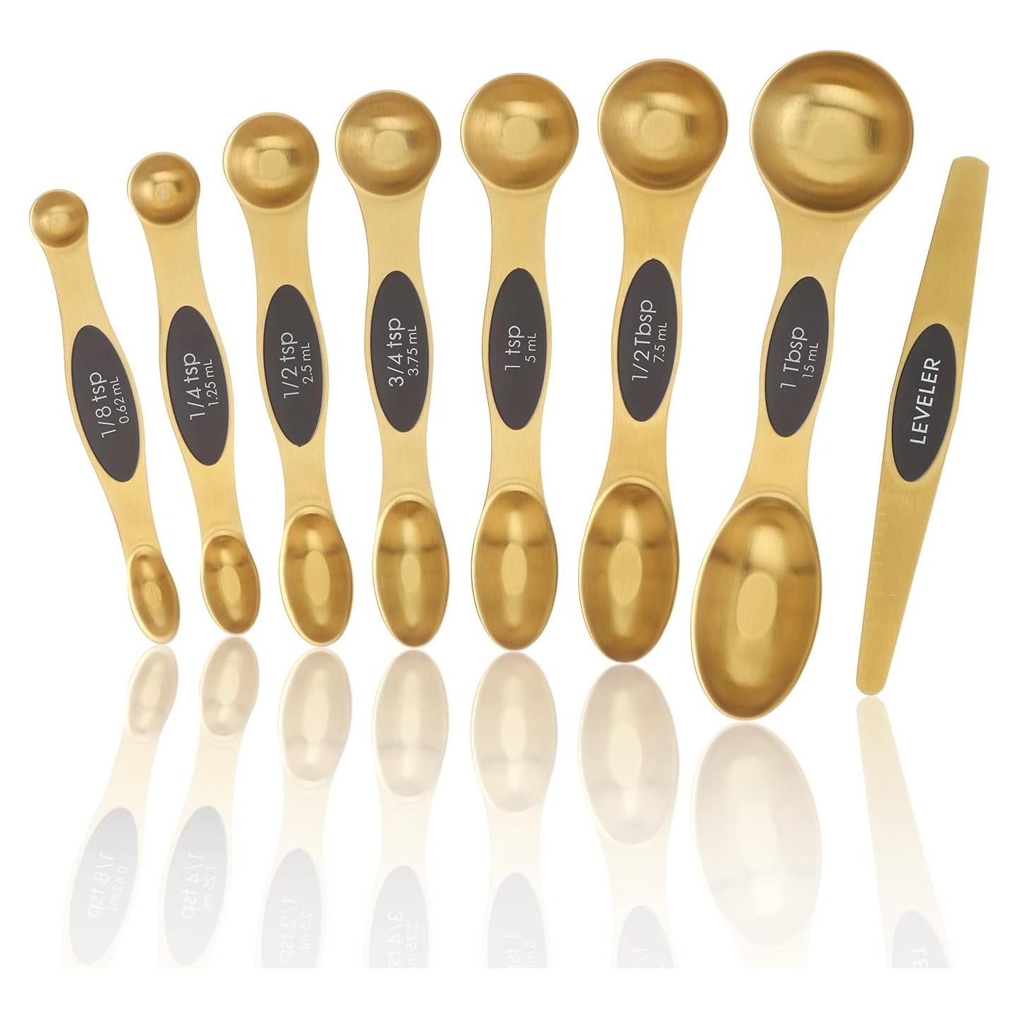 Juego de Cucharas Medidoras Magnéticas Extshetra 8 Piezas Acero Inoxidable