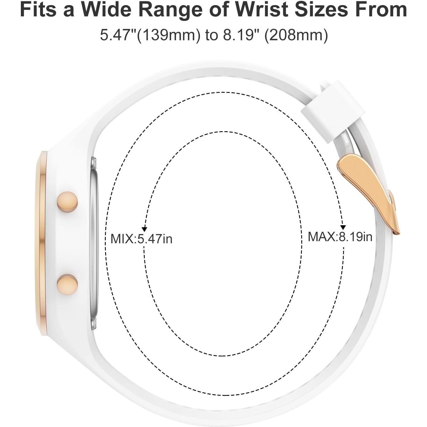 Reloj Digital Deportivo GOLDEN HOUR para Mujeres Blanco