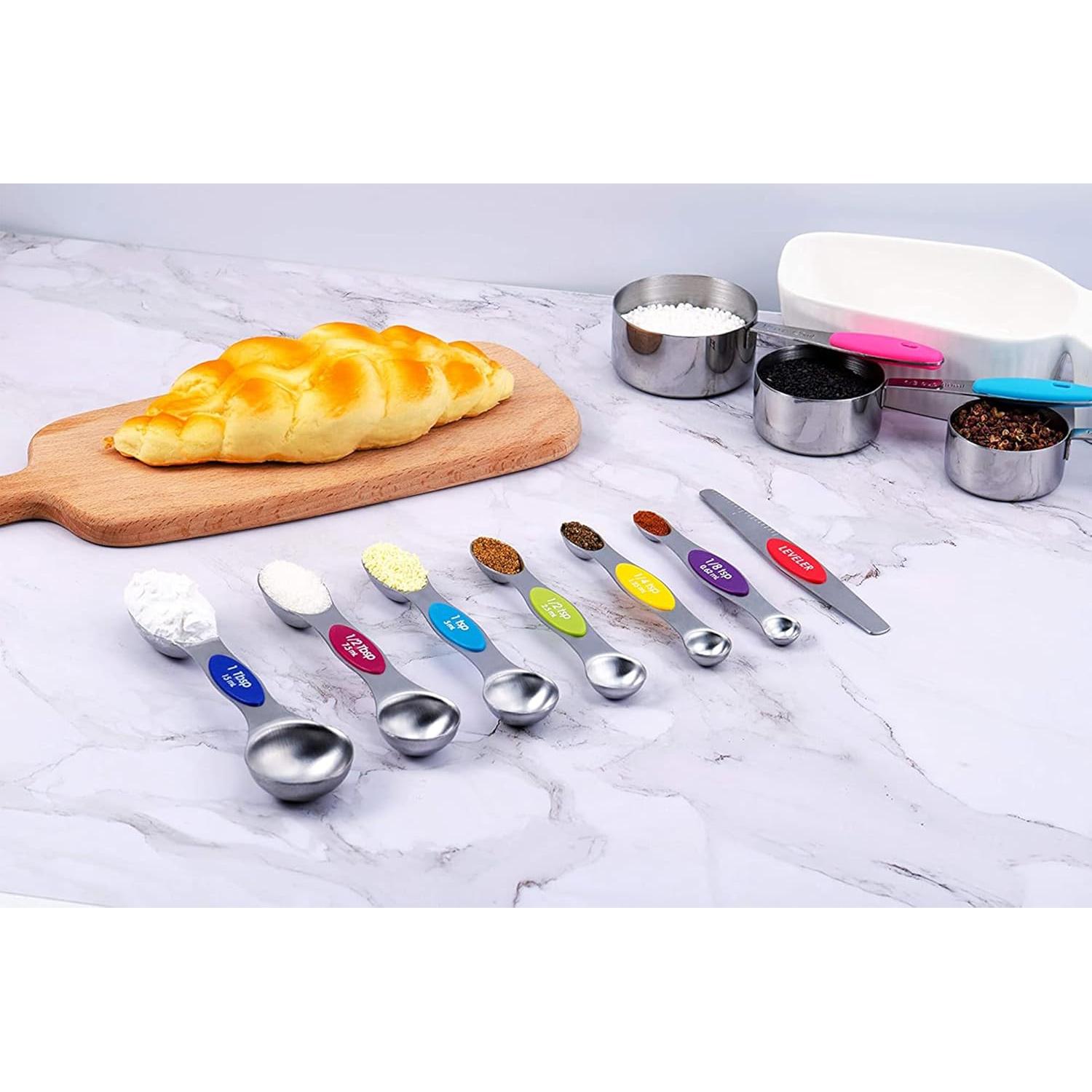 Juego de tazas y cucharas medidoras TILUCK acero inoxidable