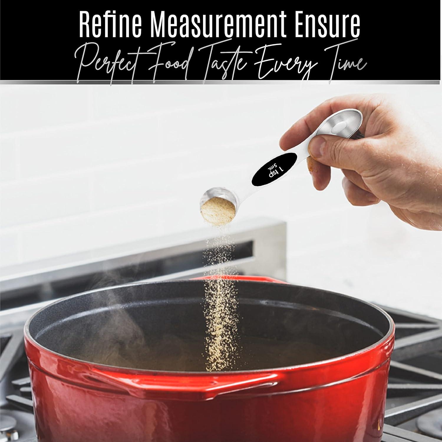 Juego de Cucharas Medidoras Nextop Acero Inoxidable 9 Piezas