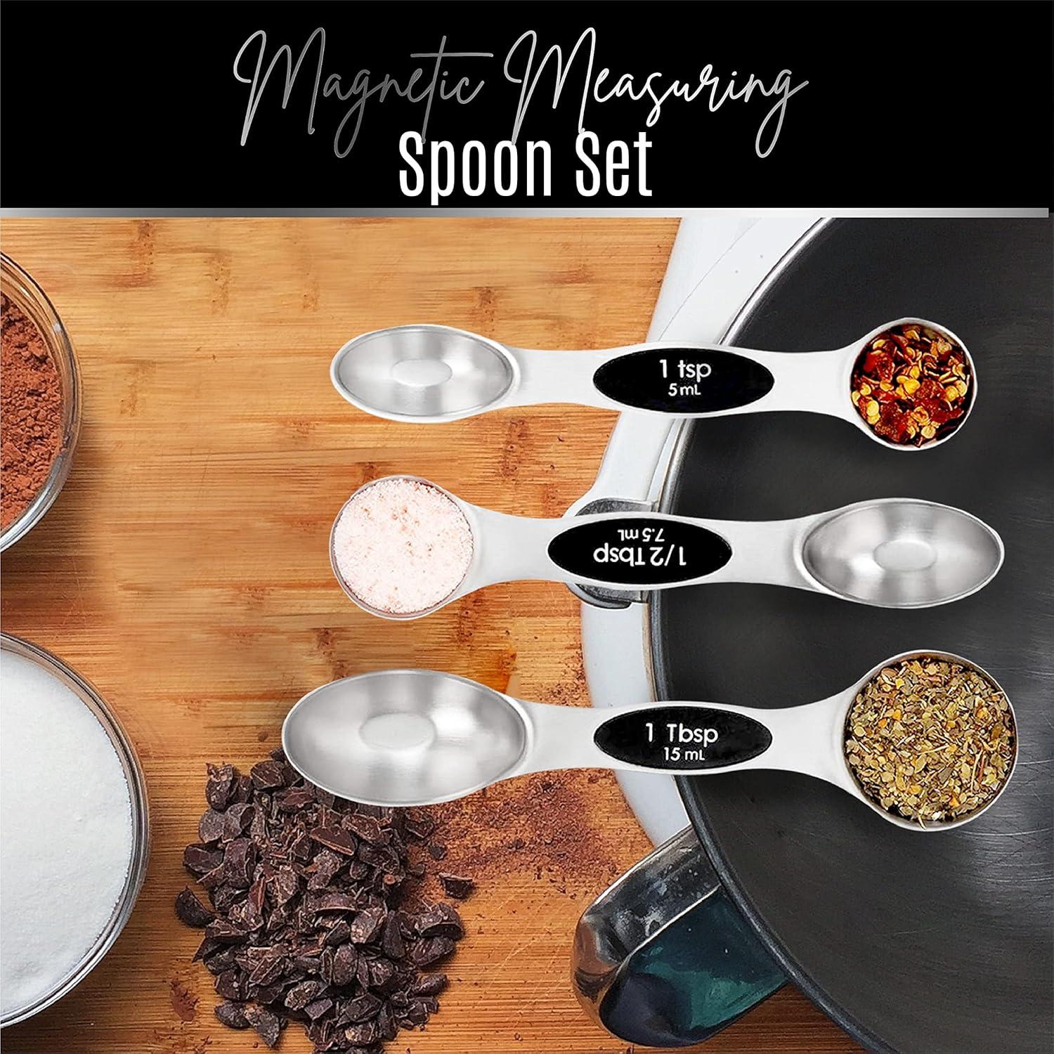 Juego de Cucharas Medidoras Nextop Acero Inoxidable 9 Piezas