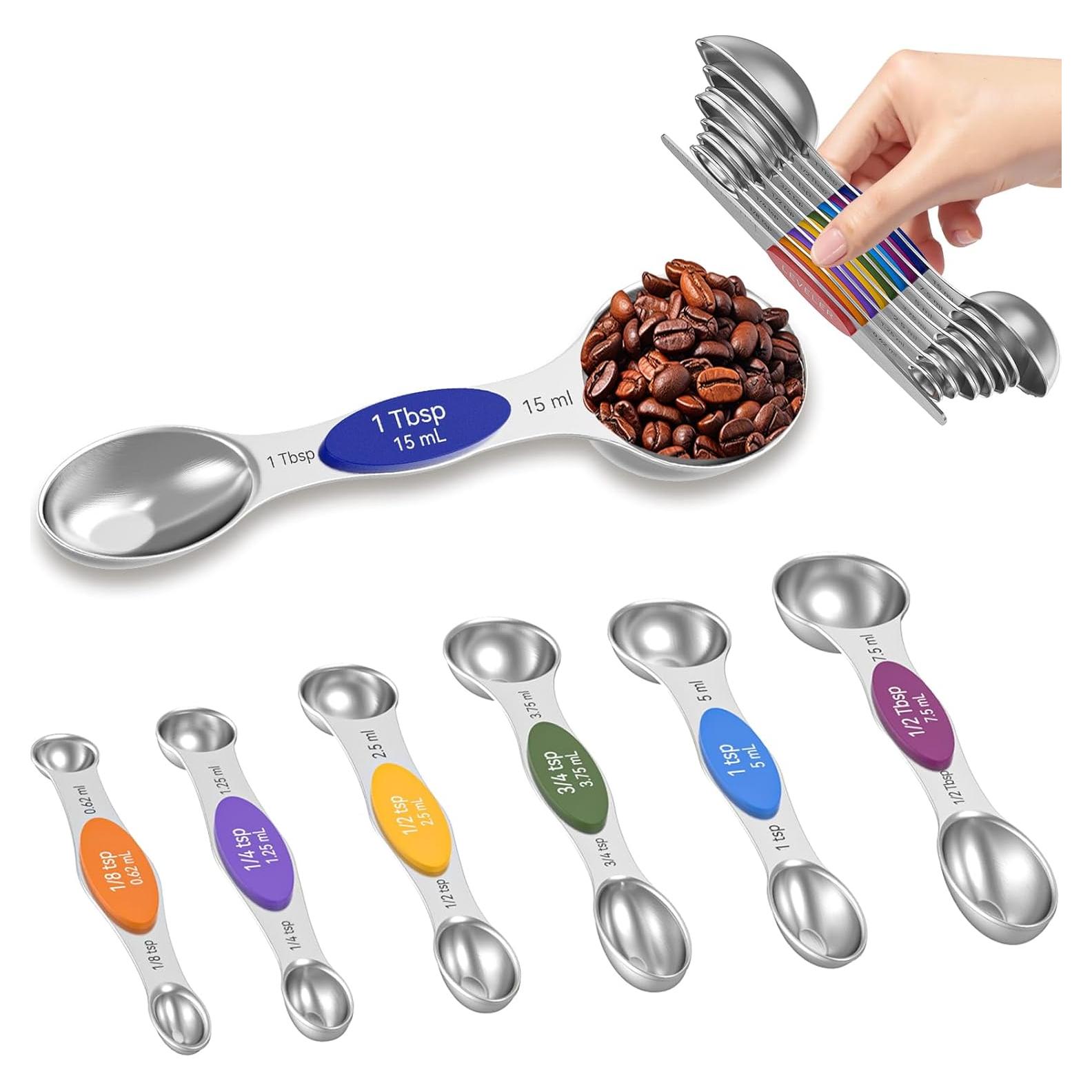 Juego de Cucharas Medidoras Magnéticas Abtrino - Acero Inoxidable