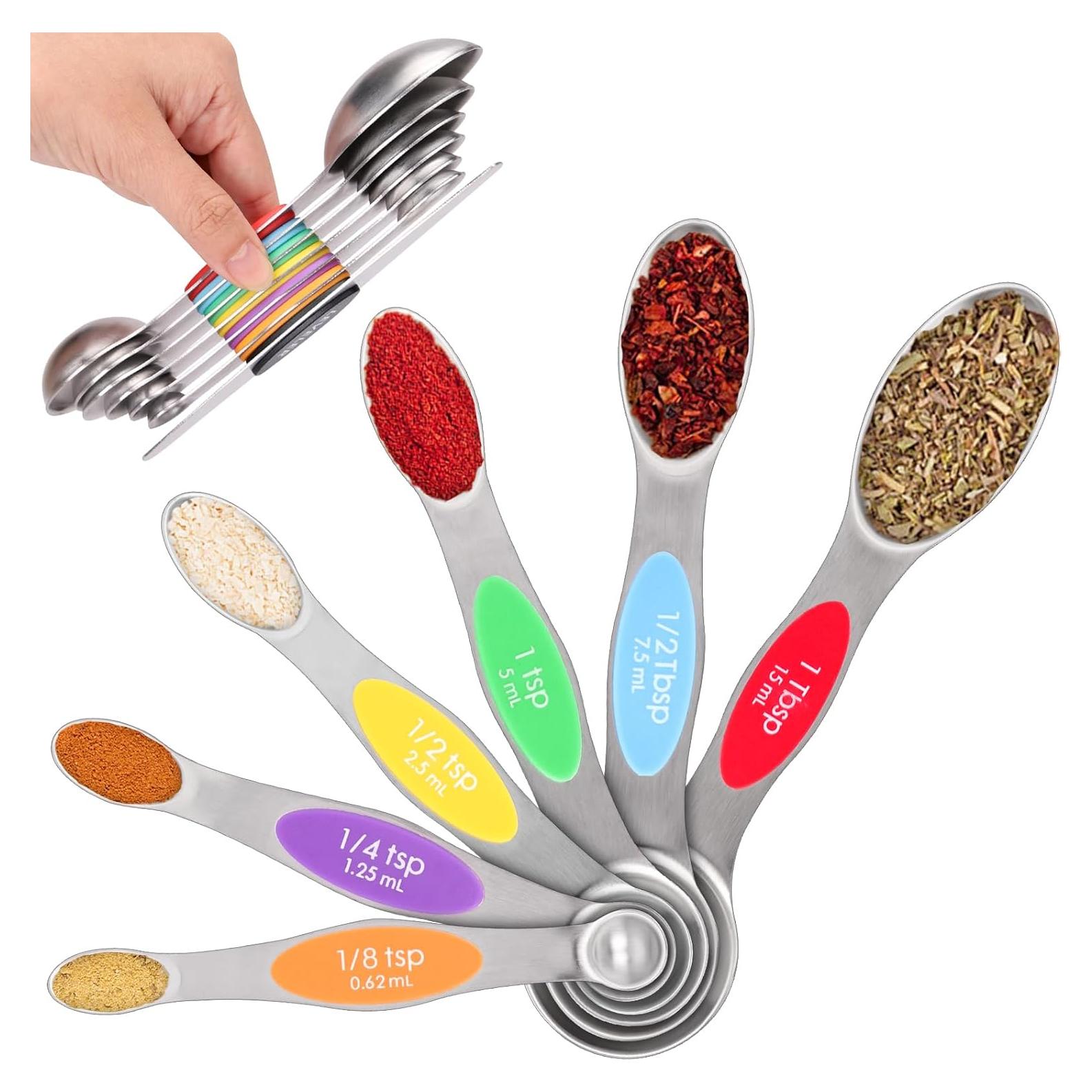 Juego de Cucharas Medidoras Magnéticas Qi Boo - 7 Piezas