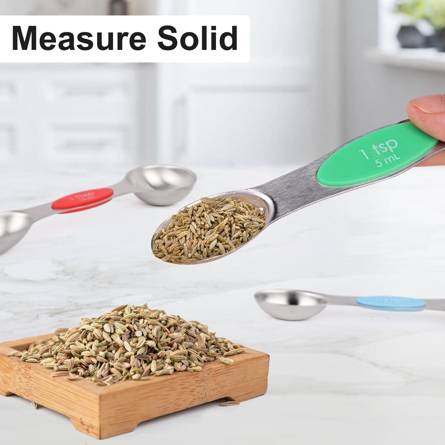 Juego de Cucharas Medidoras Magnéticas Qi Boo - 7 Piezas