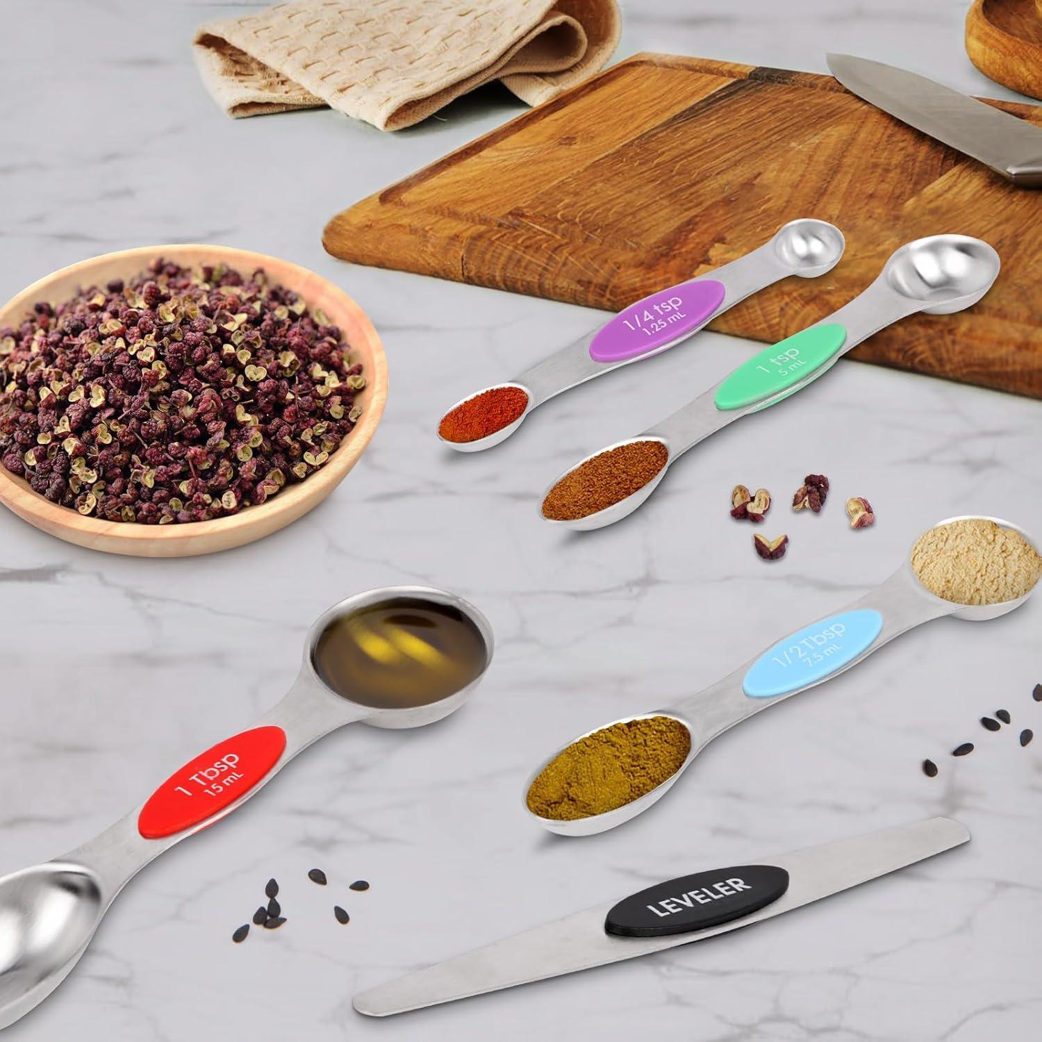 Juego de Cucharas Medidoras Magnéticas Qi Boo - 7 Piezas