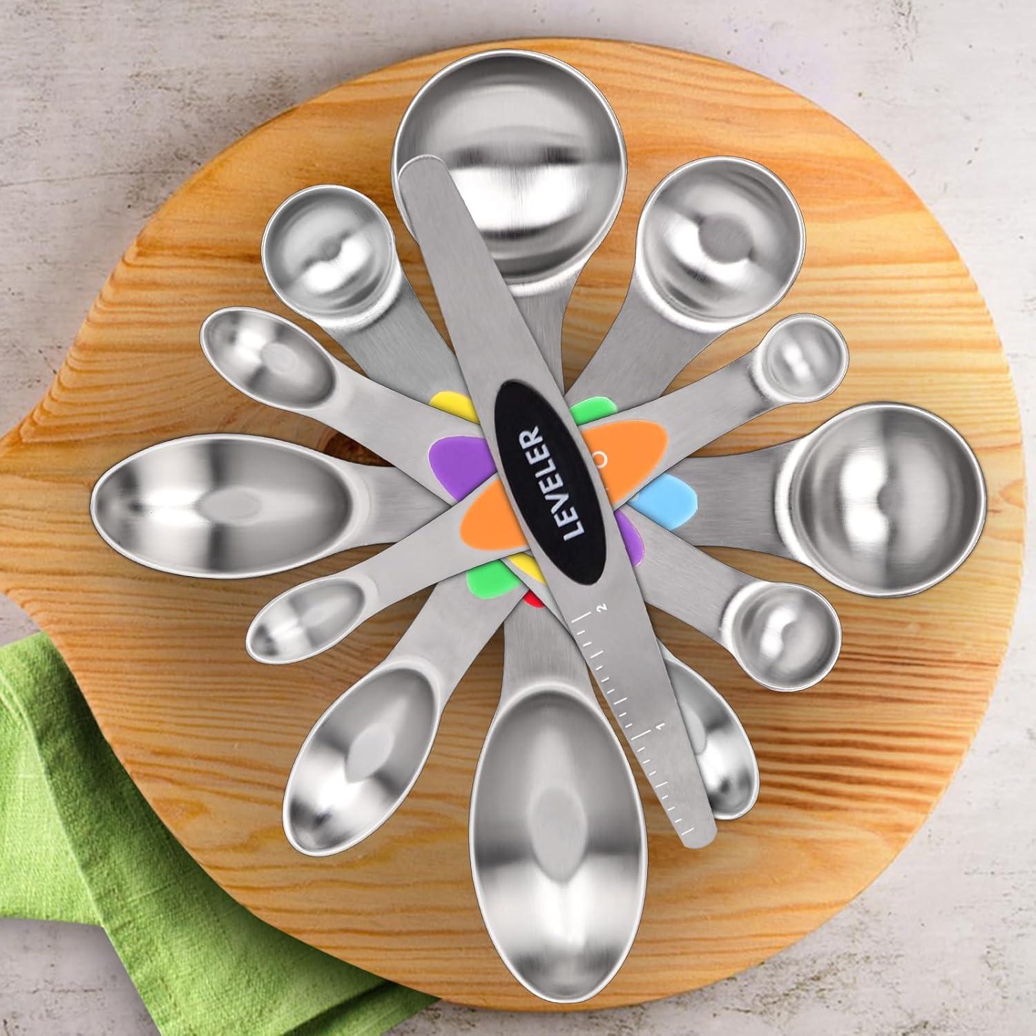 Juego de Cucharas Medidoras Magnéticas Qi Boo - 7 Piezas