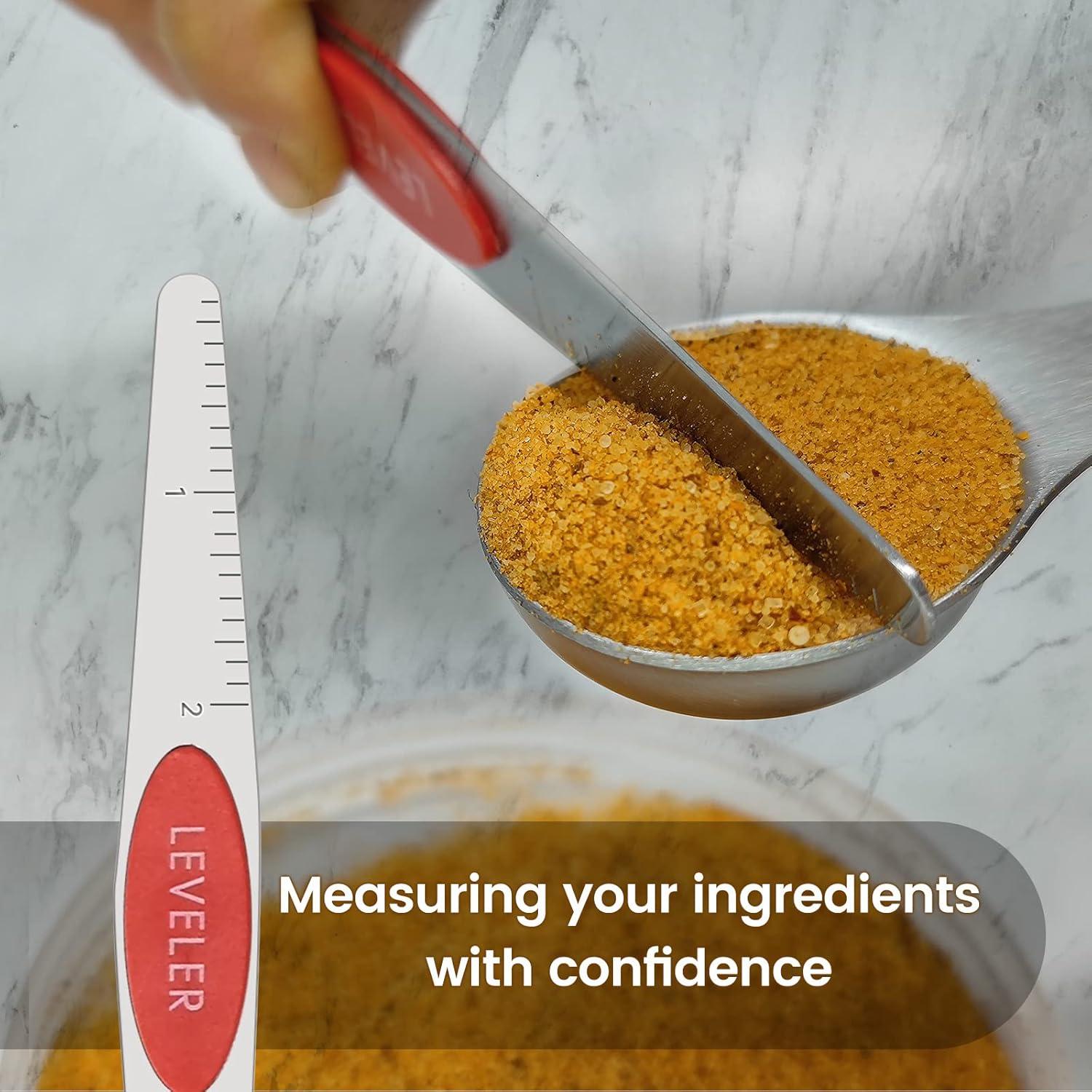 Juego de Cucharas Medidoras Magnéticas RMERVE 8 Piezas