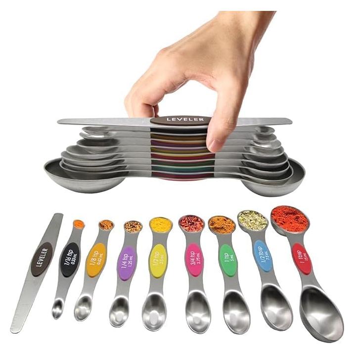 Juego de Cucharas Medidoras Magnéticas World Unique 8 Pzas
