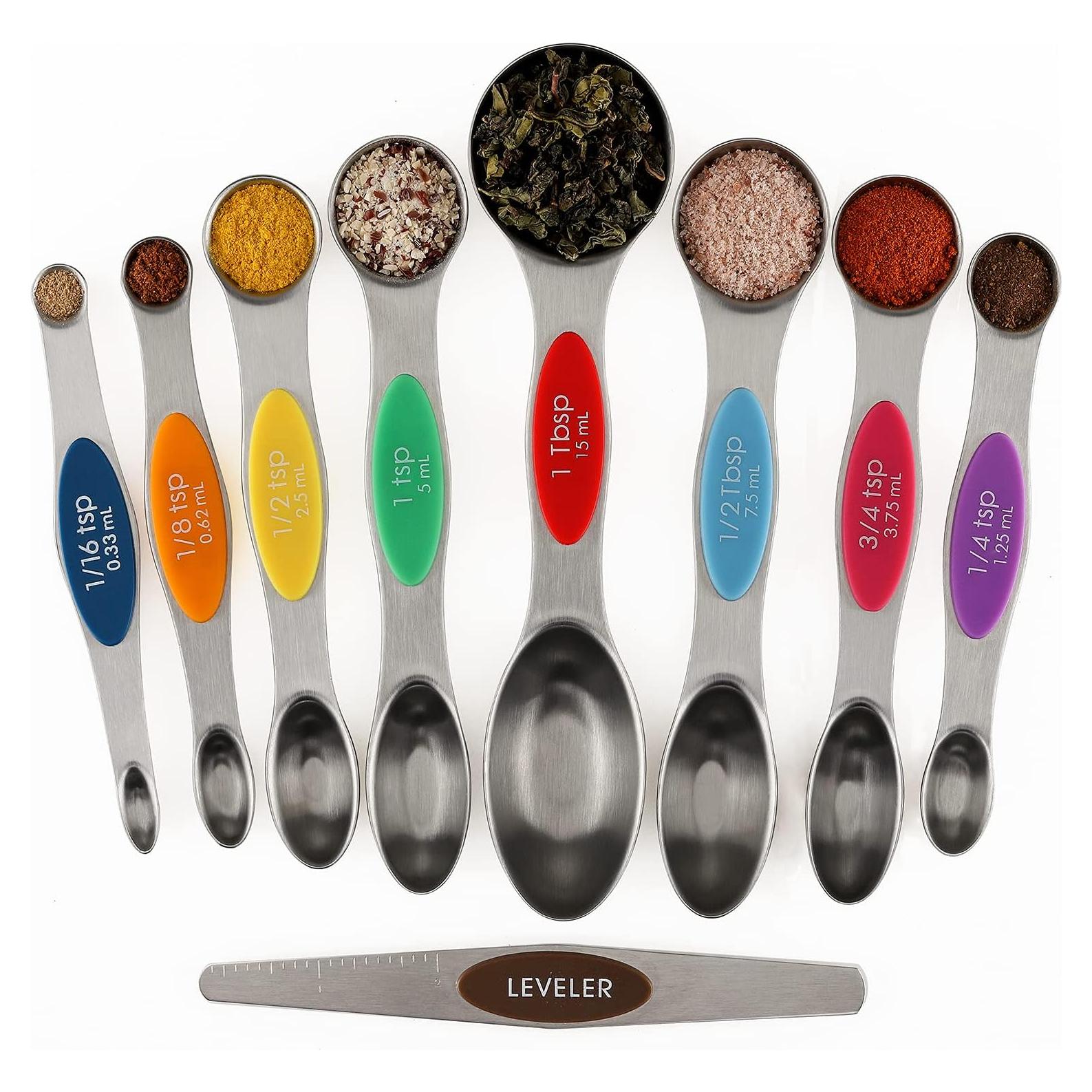 Juego de Cucharas Medidoras Magnéticas Forkmannie 9 Piezas