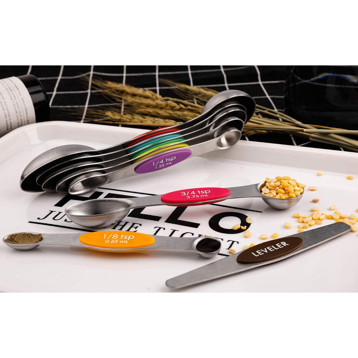 Juego de Cucharas Medidoras Magnéticas Forkmannie 9 Piezas