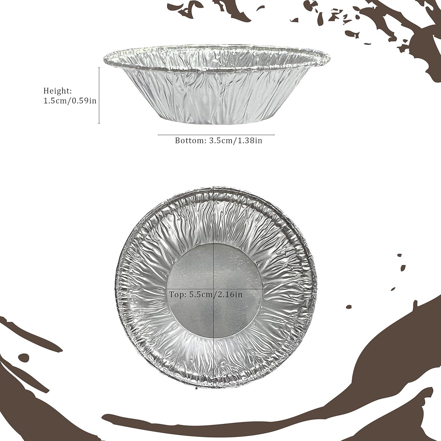 Moldes desechables de aluminio AIDUZETY 5,08 cm 100 unidades