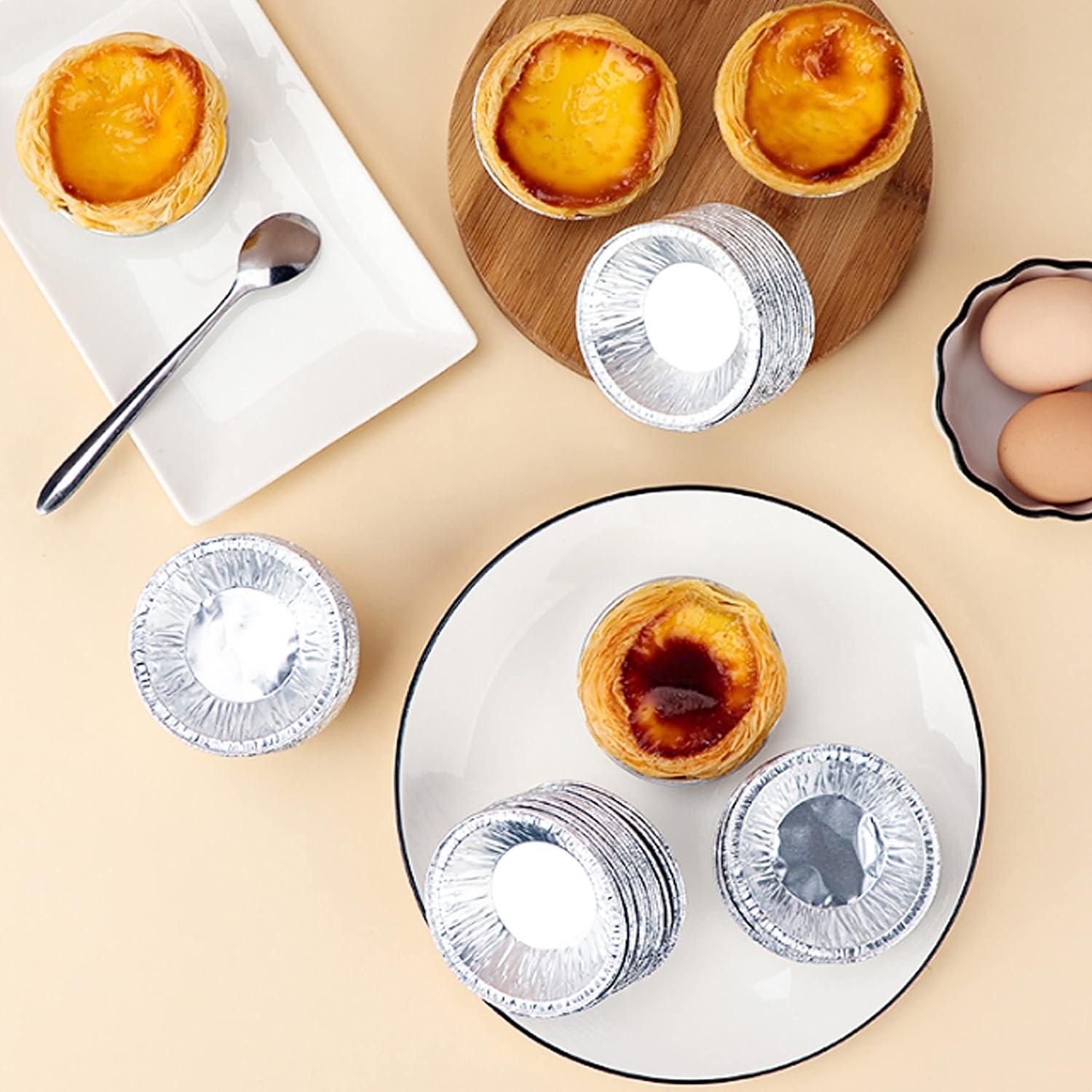 Moldes desechables de aluminio AIDUZETY 5,08 cm 100 unidades