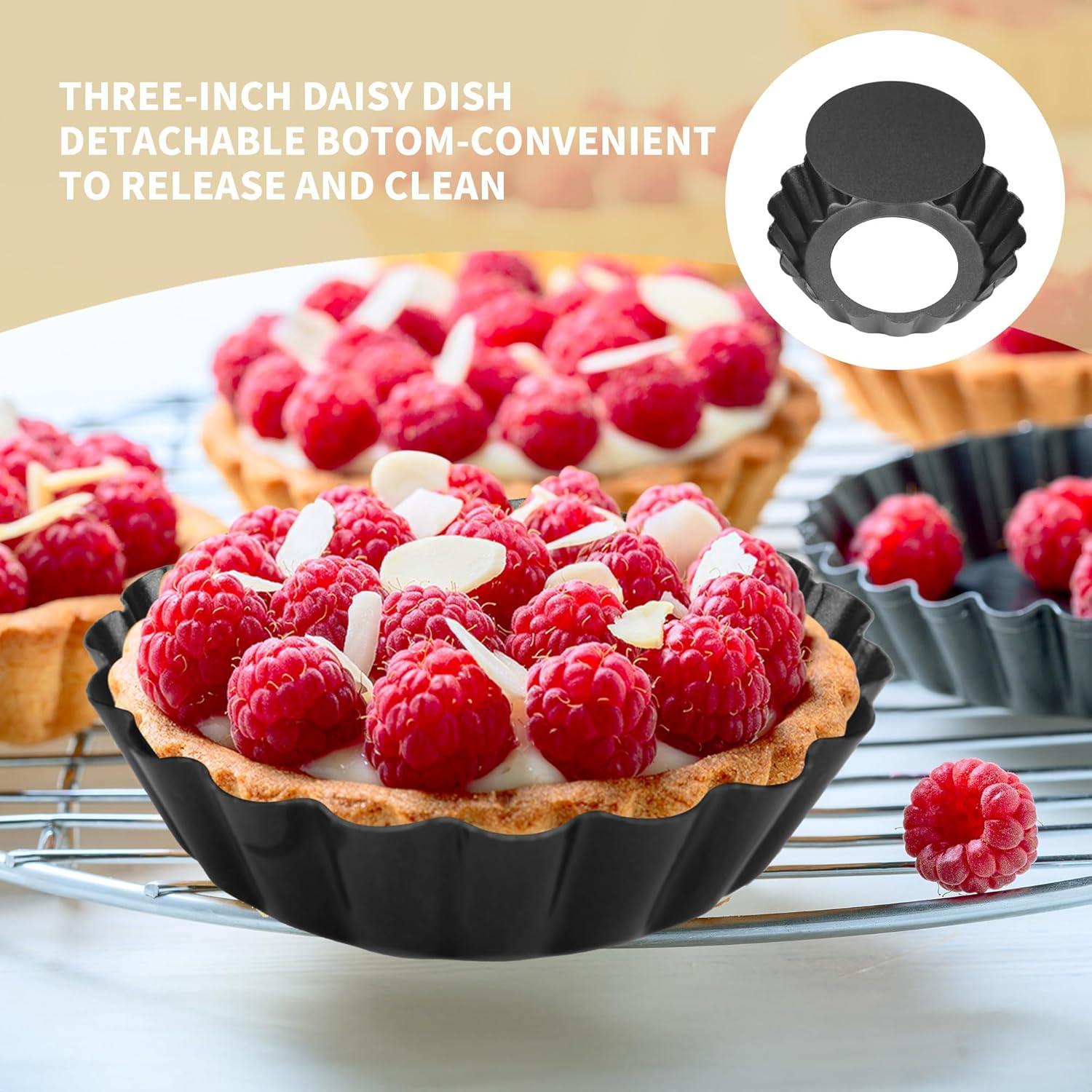 Set 12 Moldes para Tartas 3" FARQAN Antiadherente