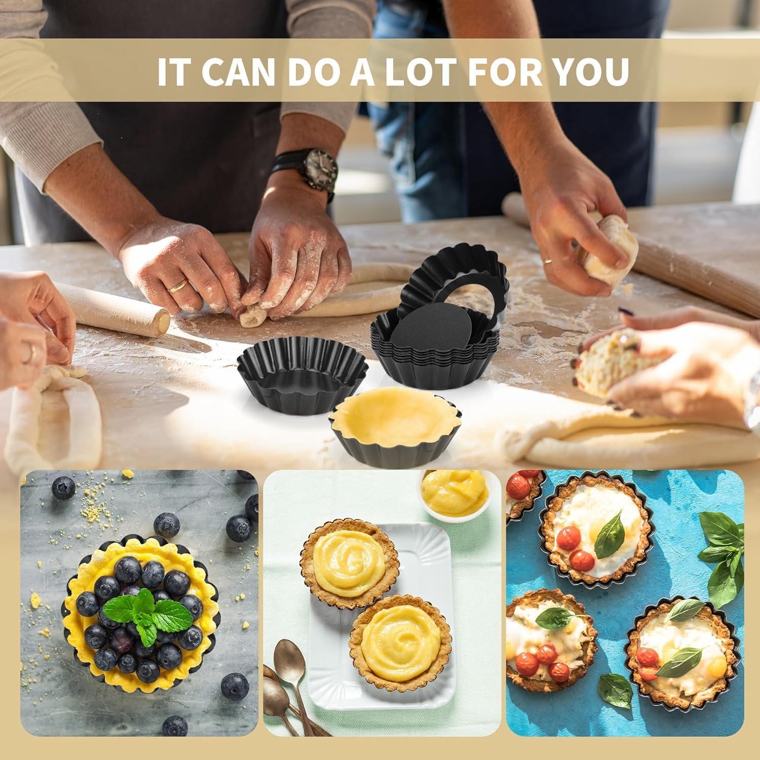 Set 12 Moldes para Tartas 3" FARQAN Antiadherente