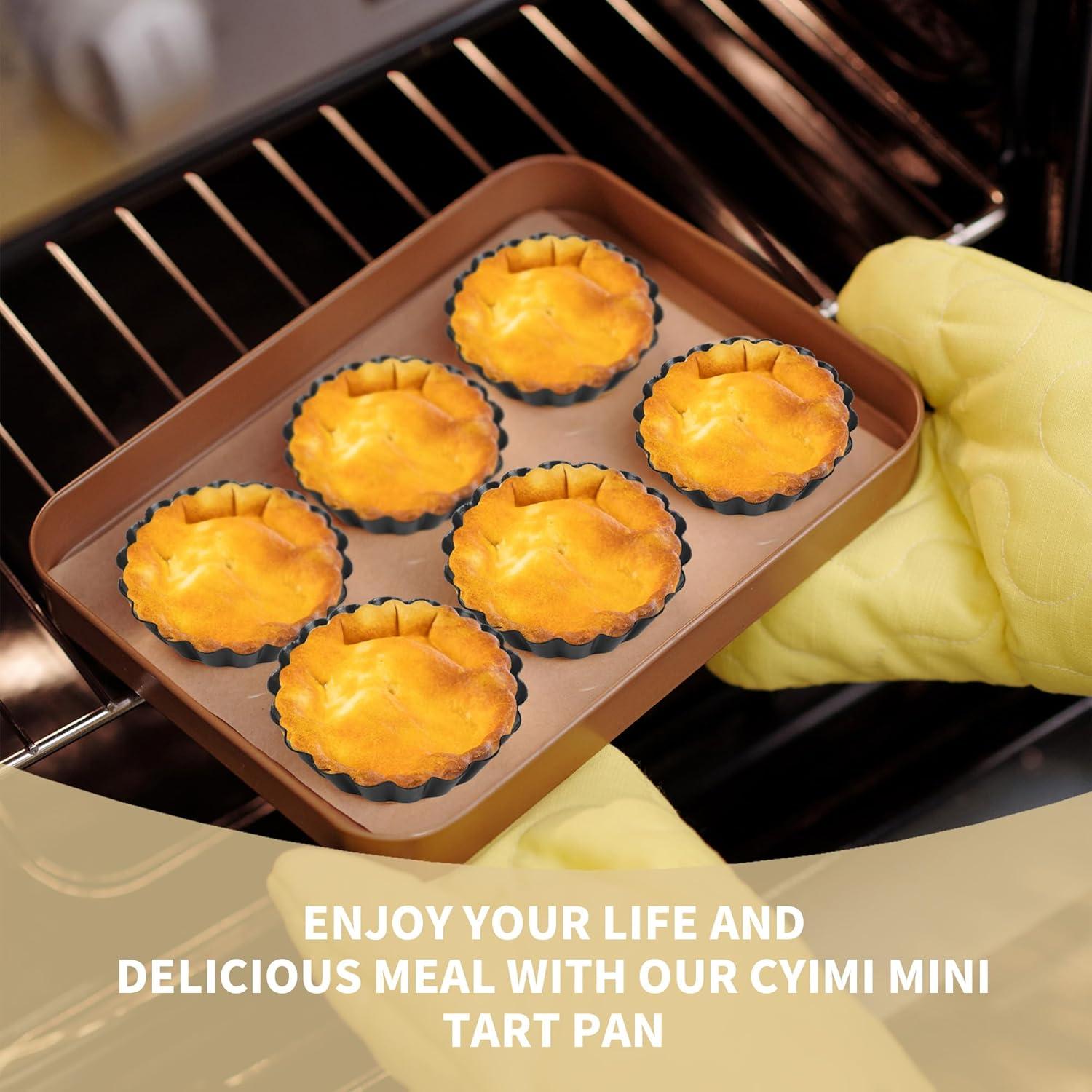 Set 12 Moldes para Tartas 3" FARQAN Antiadherente