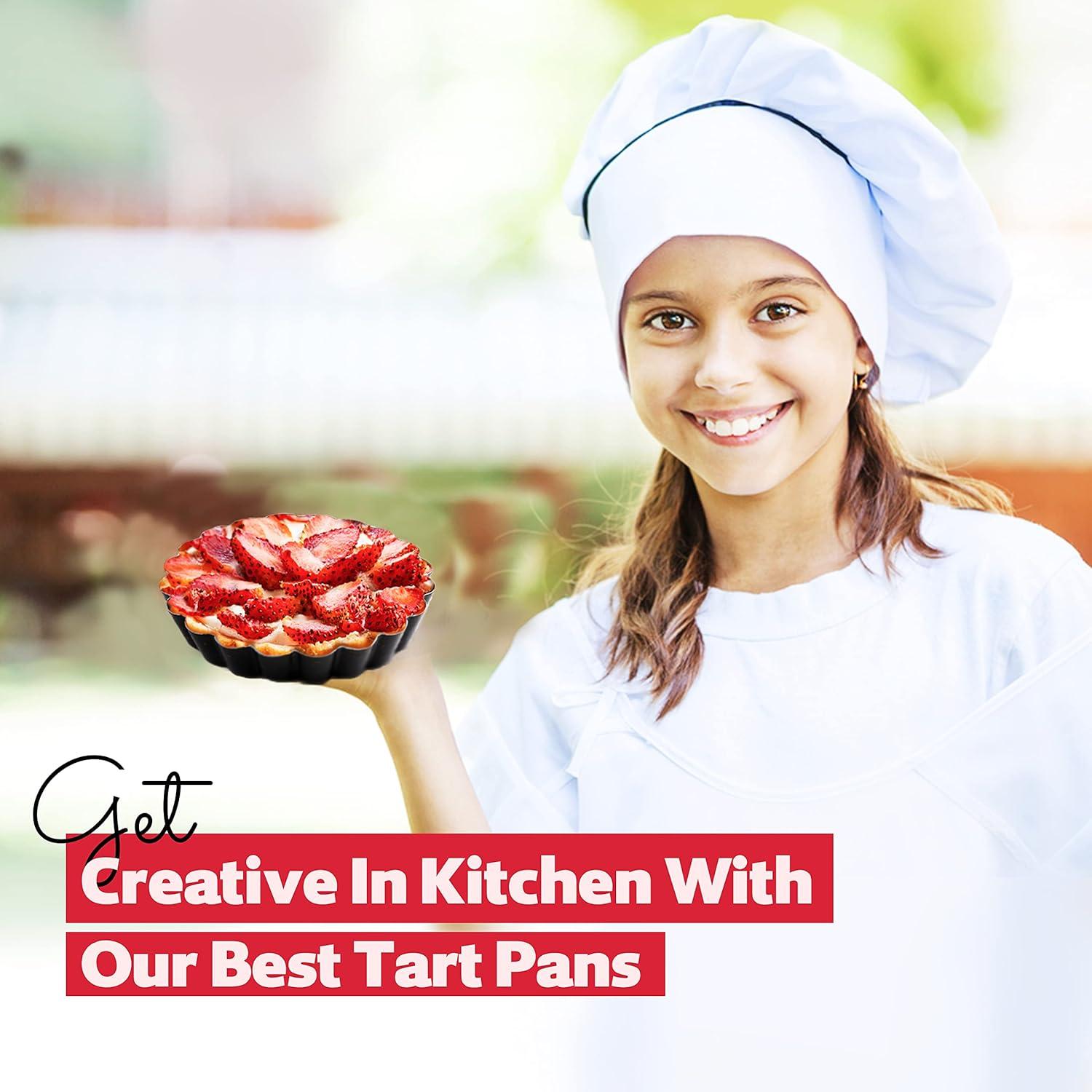 Paquete de 8 Moldes Redondos Antiadherentes FIDZ PAN 10 cm