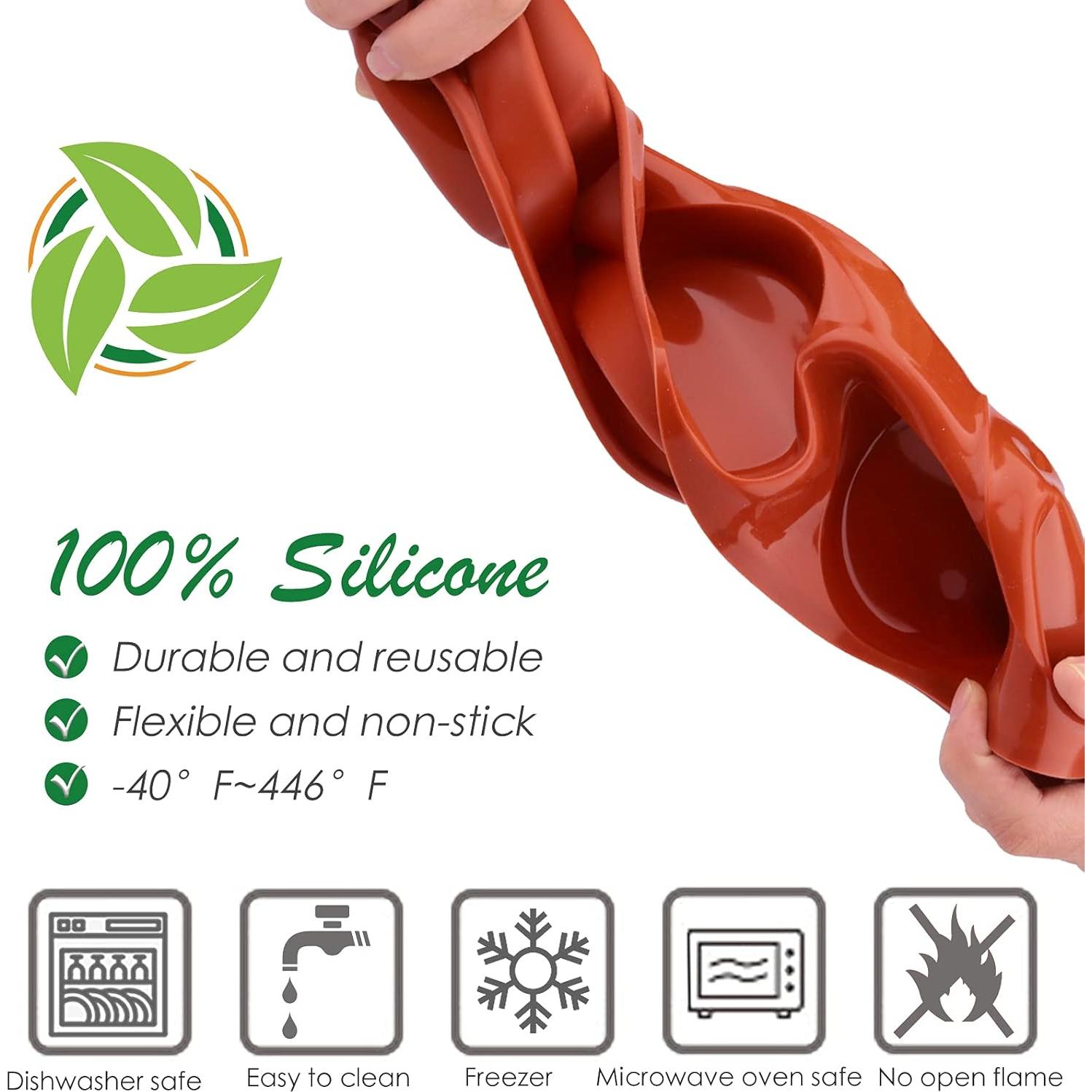 Moldes de Silicona Ocmoiy Antiadherentes 18 Tazas 30,5 cm