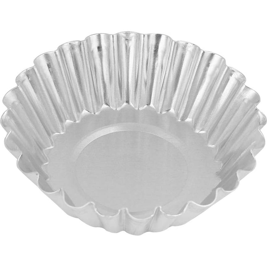 10 Moldes Redondos de Aluminio EBTOOLS para Tartas 7 cm