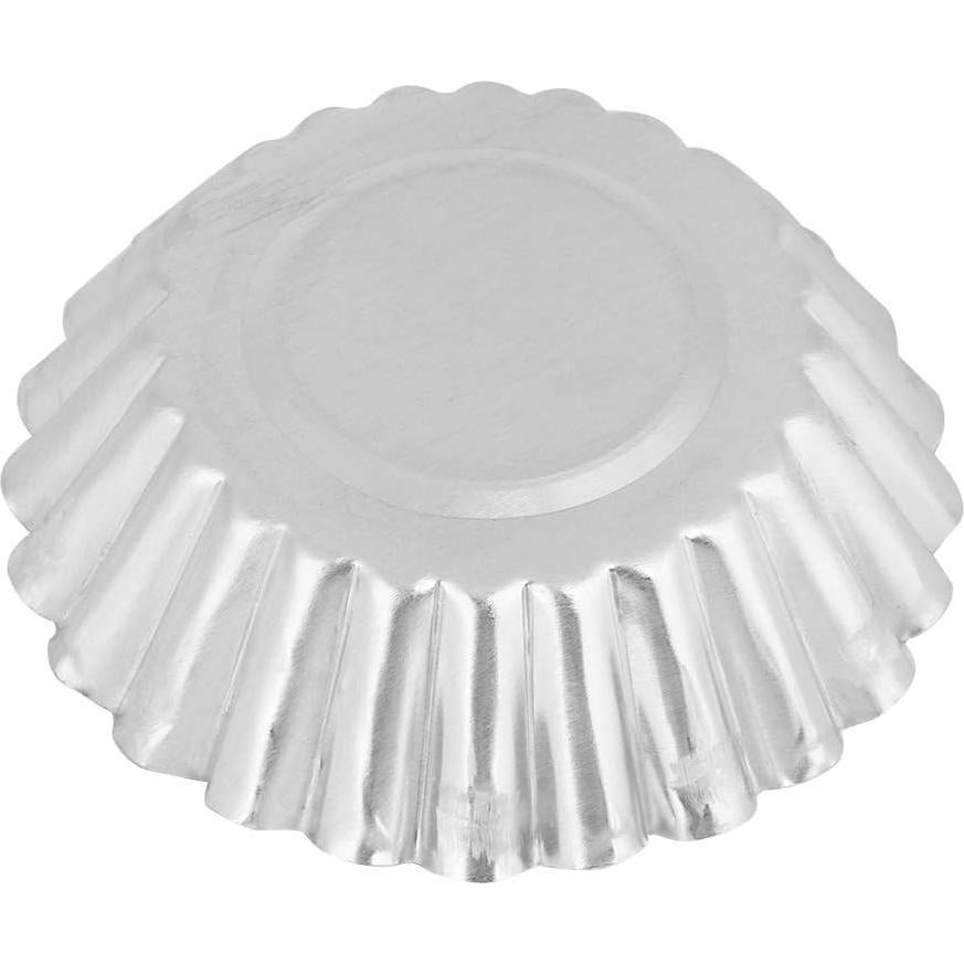 10 Moldes Redondos de Aluminio EBTOOLS para Tartas 7 cm