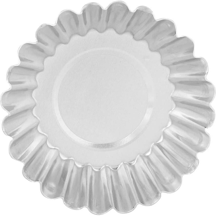 10 Moldes Redondos de Aluminio EBTOOLS para Tartas 7 cm