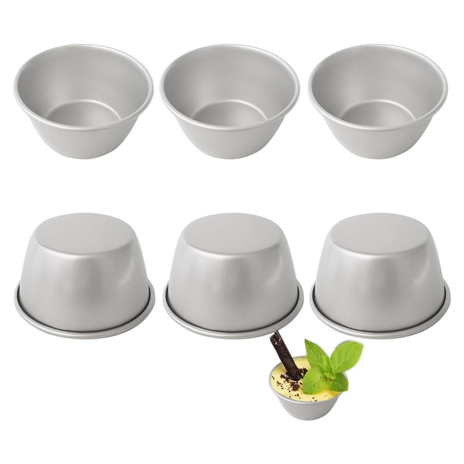 Moldes para Pudding Proshopping 6Pcs 8.3cm Antiadherentes