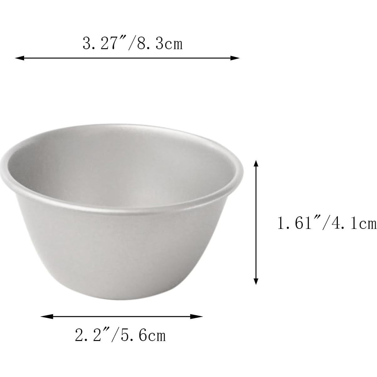 Moldes para Pudding Proshopping 6Pcs 8.3cm Antiadherentes