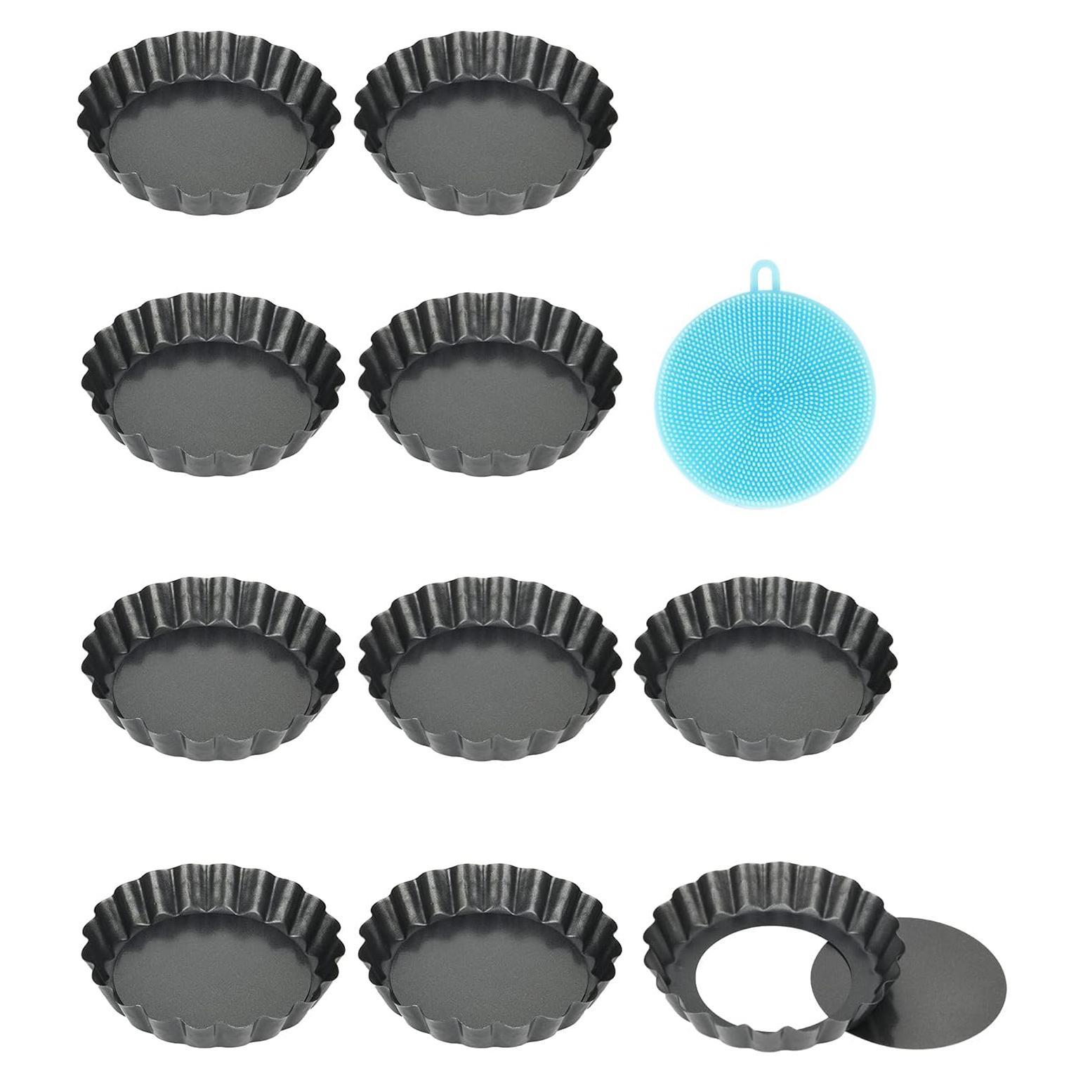 Set de 10 Moldes Redondos Antiadherentes Vnray 10 cm