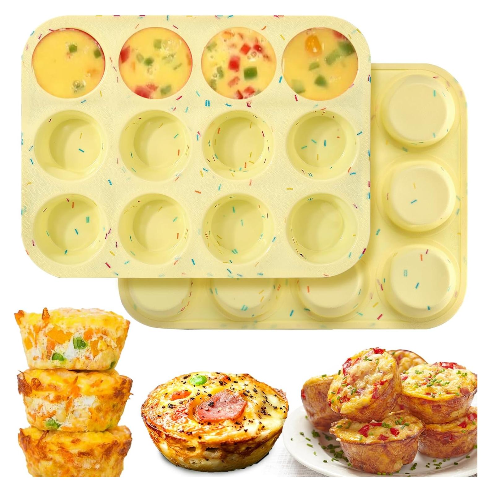 Molde de Silicona para Bocados de Huevo Palksky 12 Cavidades