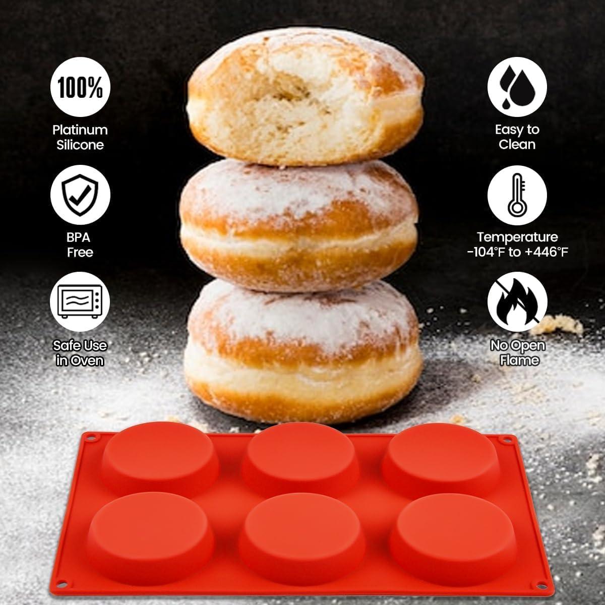 Molde para Muffin Top CAKETIME Silicona 3 Piezas 7,62 cm