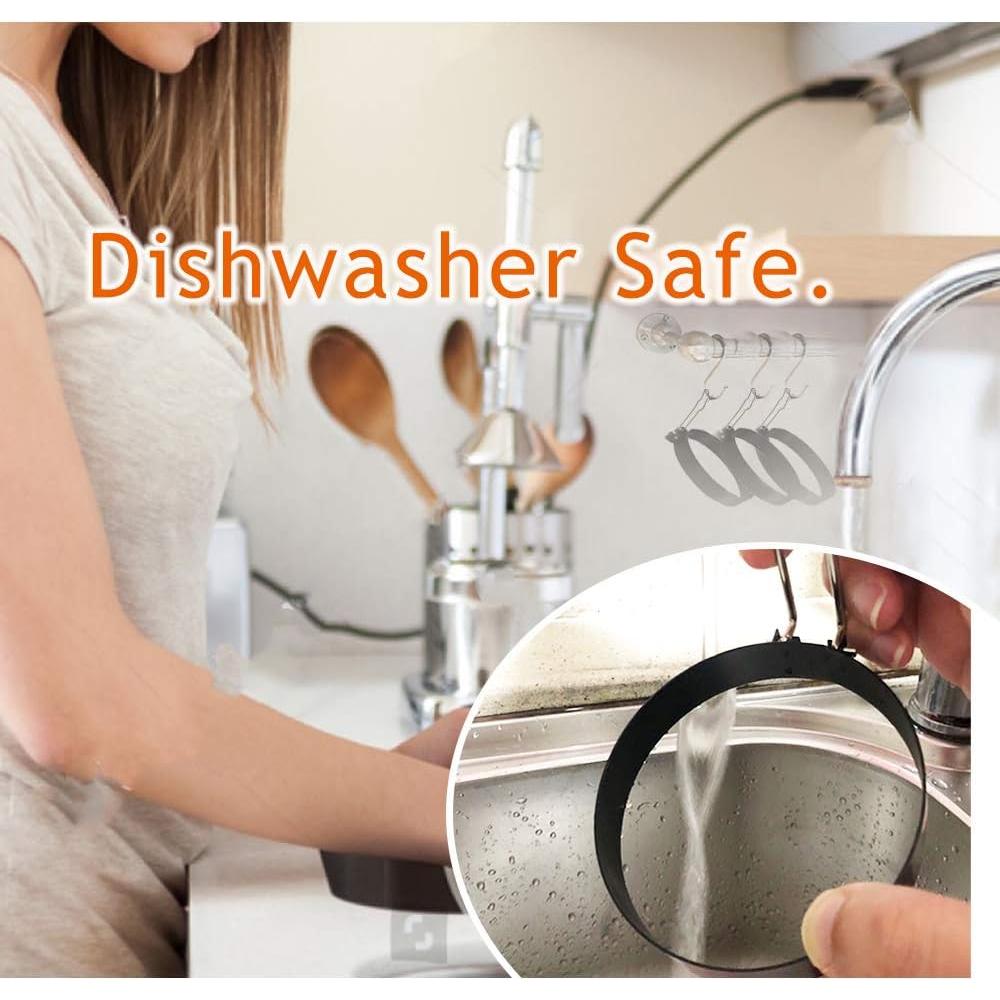 Juego de 4 Anillos Antiadherentes COTEY para Huevos 9 cm