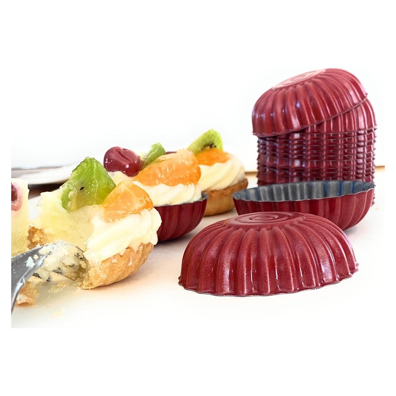 Set de 20 Moldes Mini para Tartas de Huevo CULIMI 6 cm