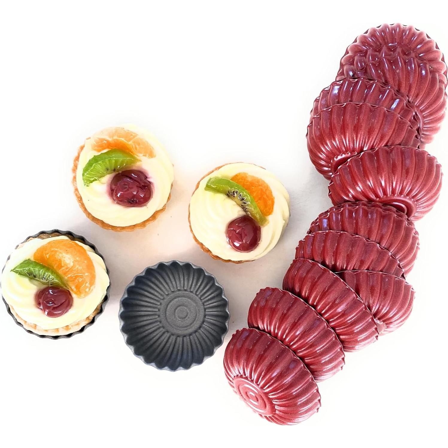 Set de 20 Moldes Mini para Tartas de Huevo CULIMI 6 cm