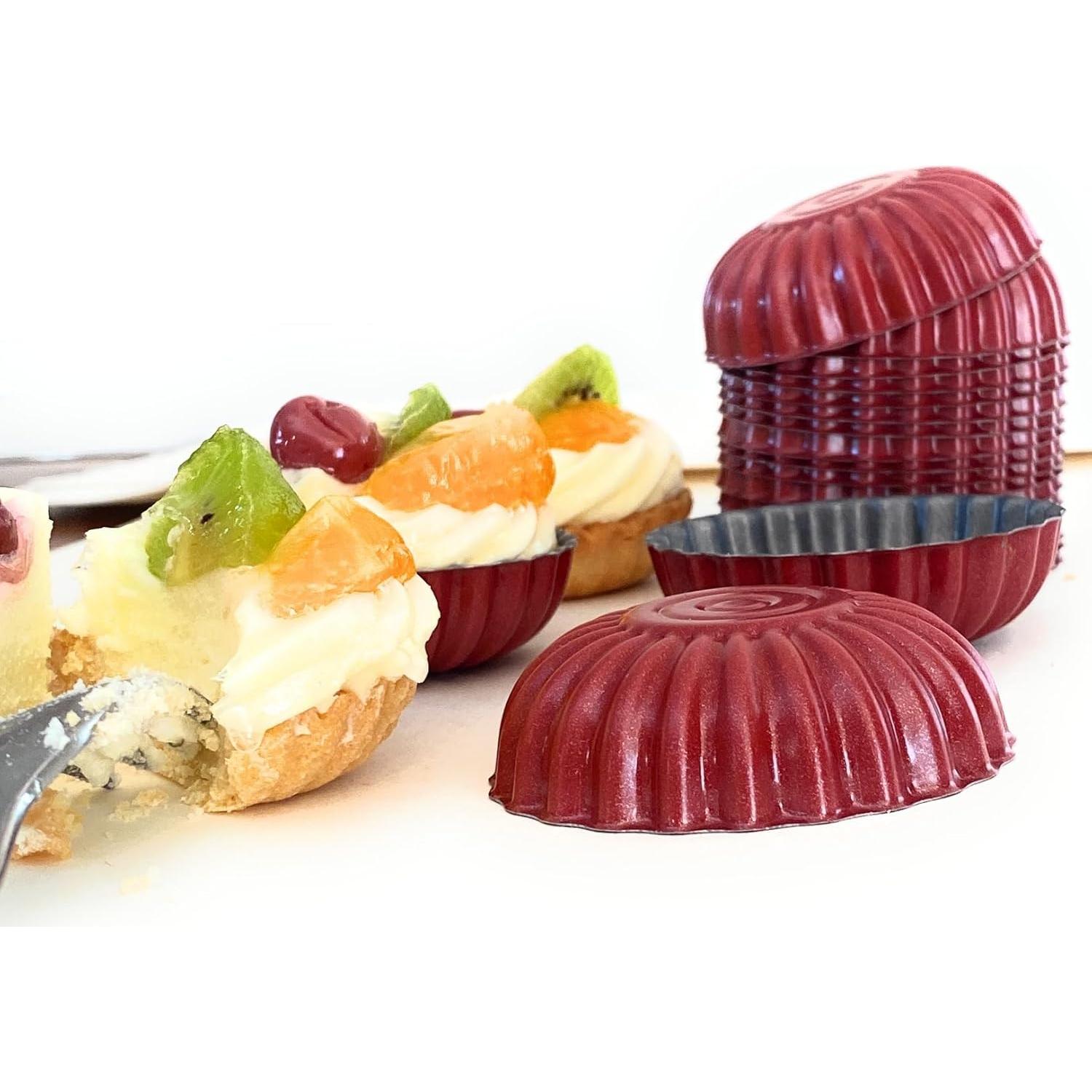 Set de 20 Moldes Mini para Tartas de Huevo CULIMI 6 cm