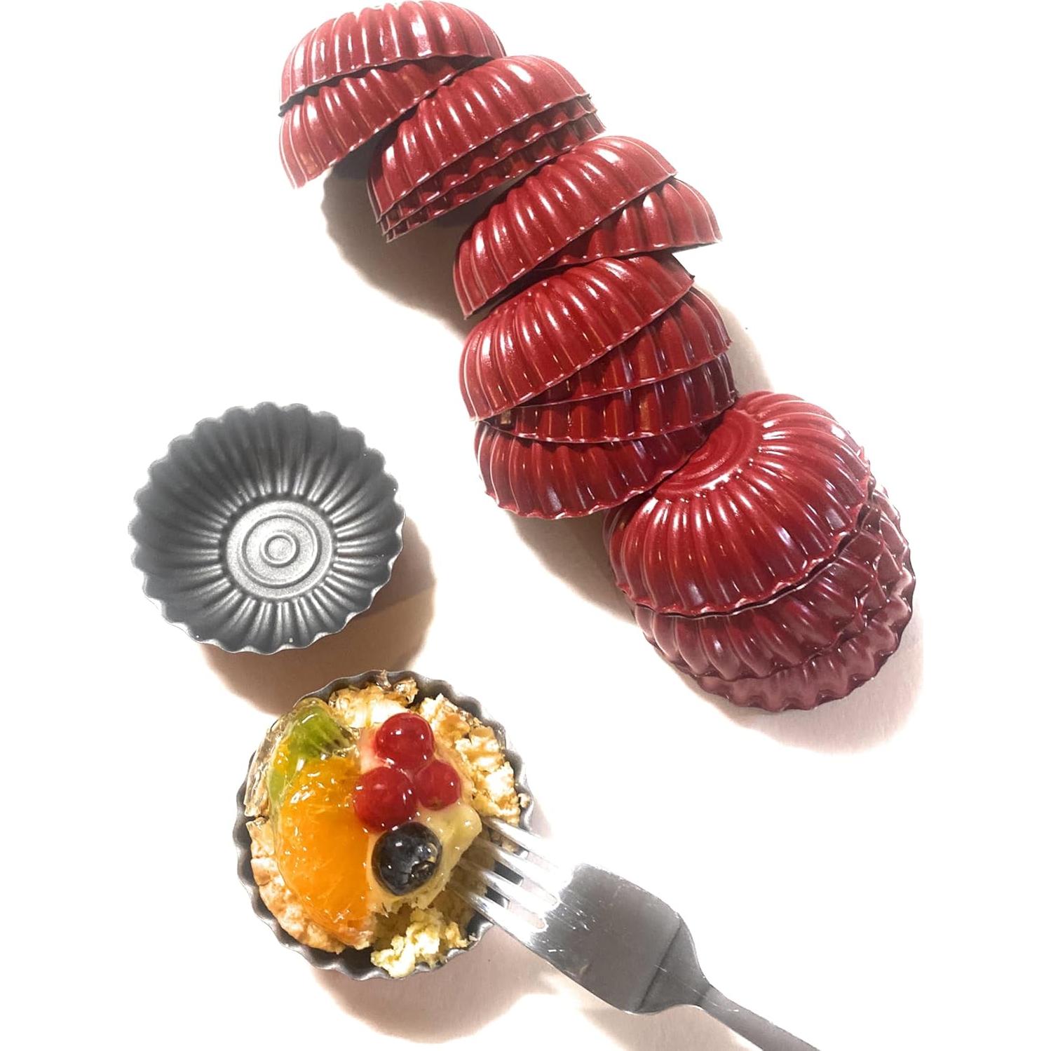 Set de 20 Moldes Mini para Tartas de Huevo CULIMI 6 cm