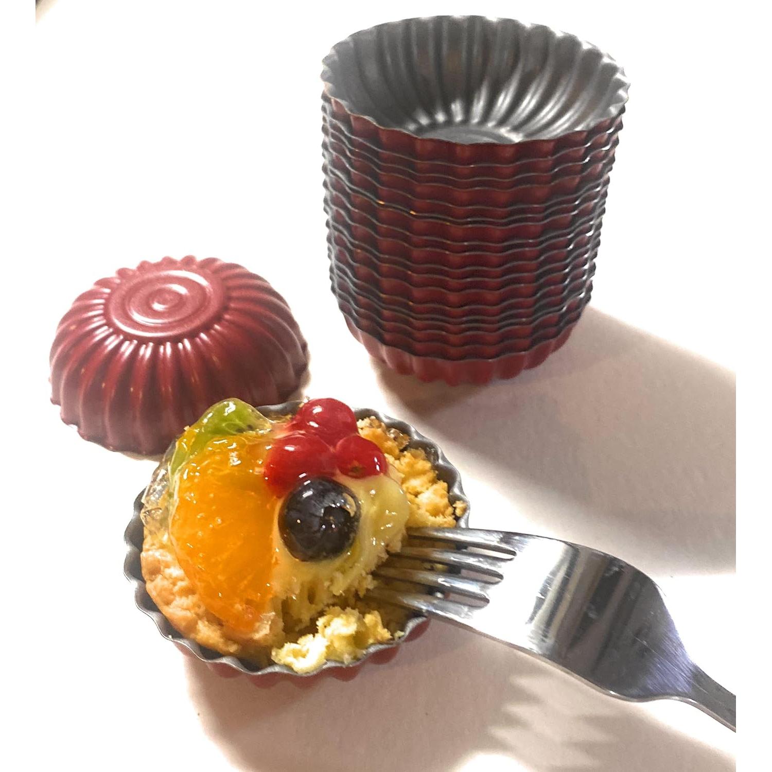 Set de 20 Moldes Mini para Tartas de Huevo CULIMI 6 cm