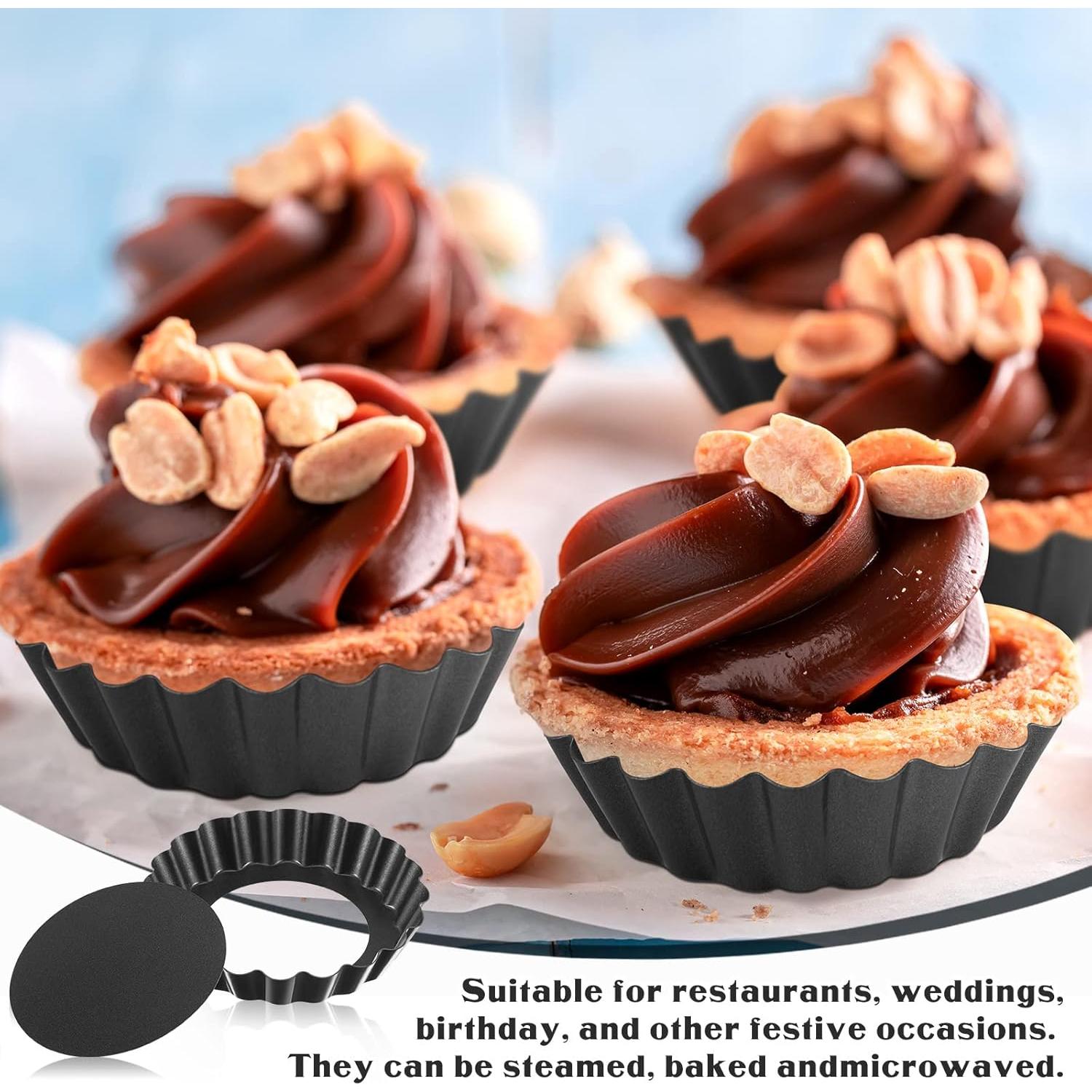 24 Moldes Redondos Antiadherentes 10 cm Patelai